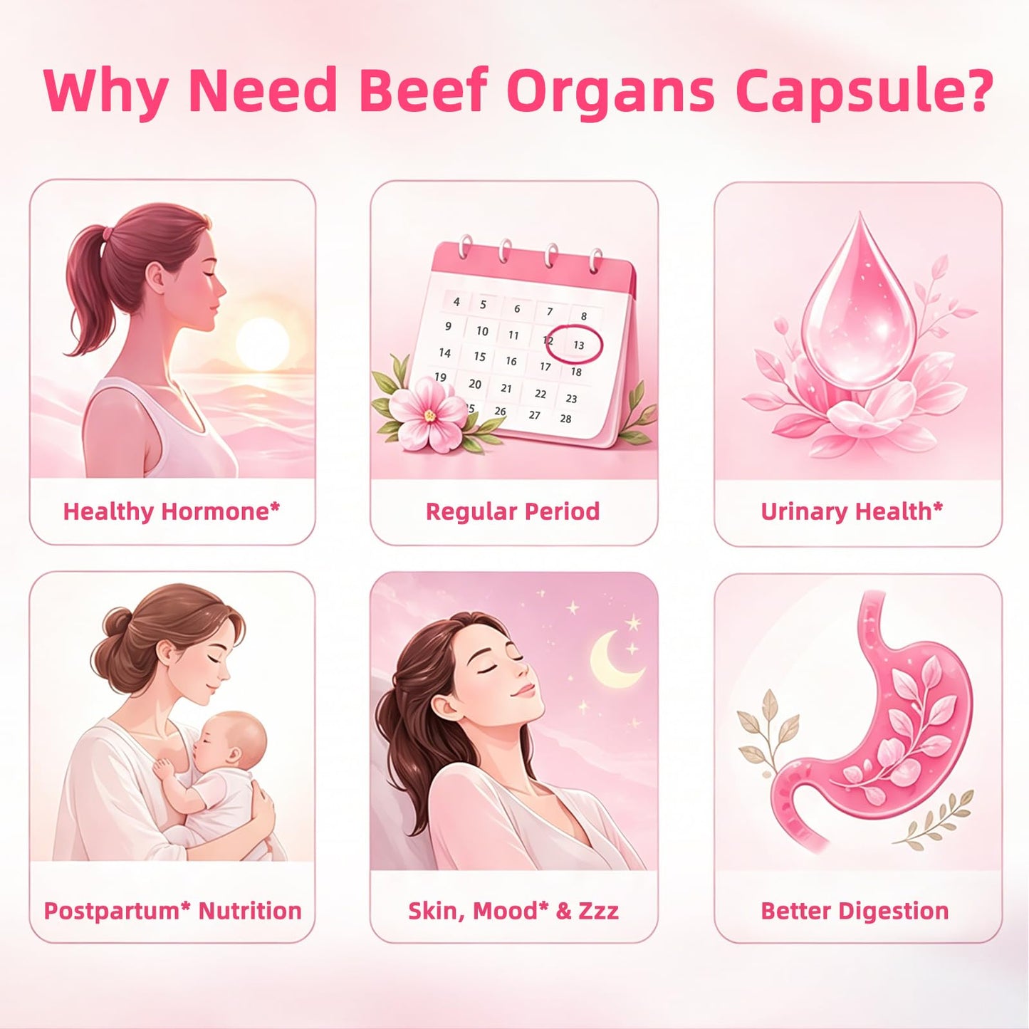 VITARENEW Beef Organ Supplement for Women Capsules 120