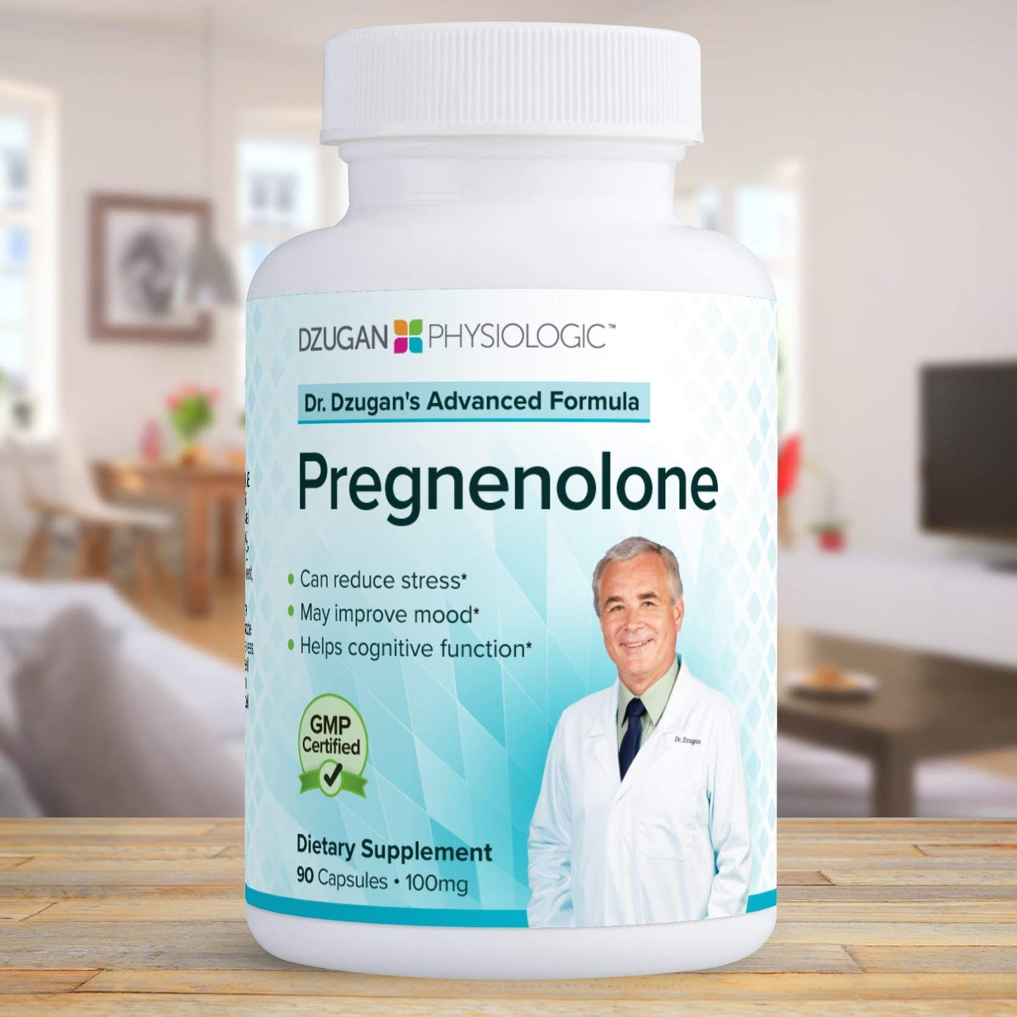 Dzugan PhysioLogic Advanced Pregnenolone Formula 100mg, 90 Capsules