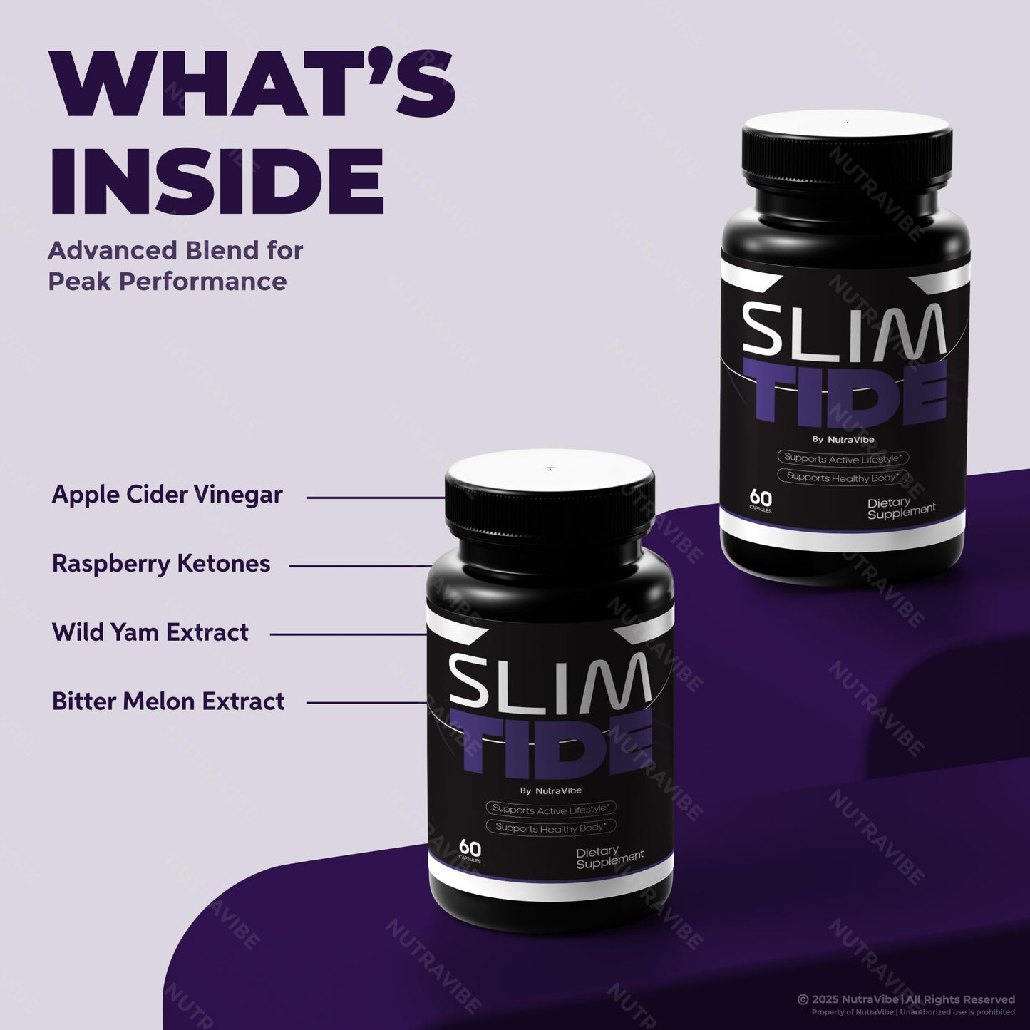 NutraVibe SlimTide Capsules 180 Capsules