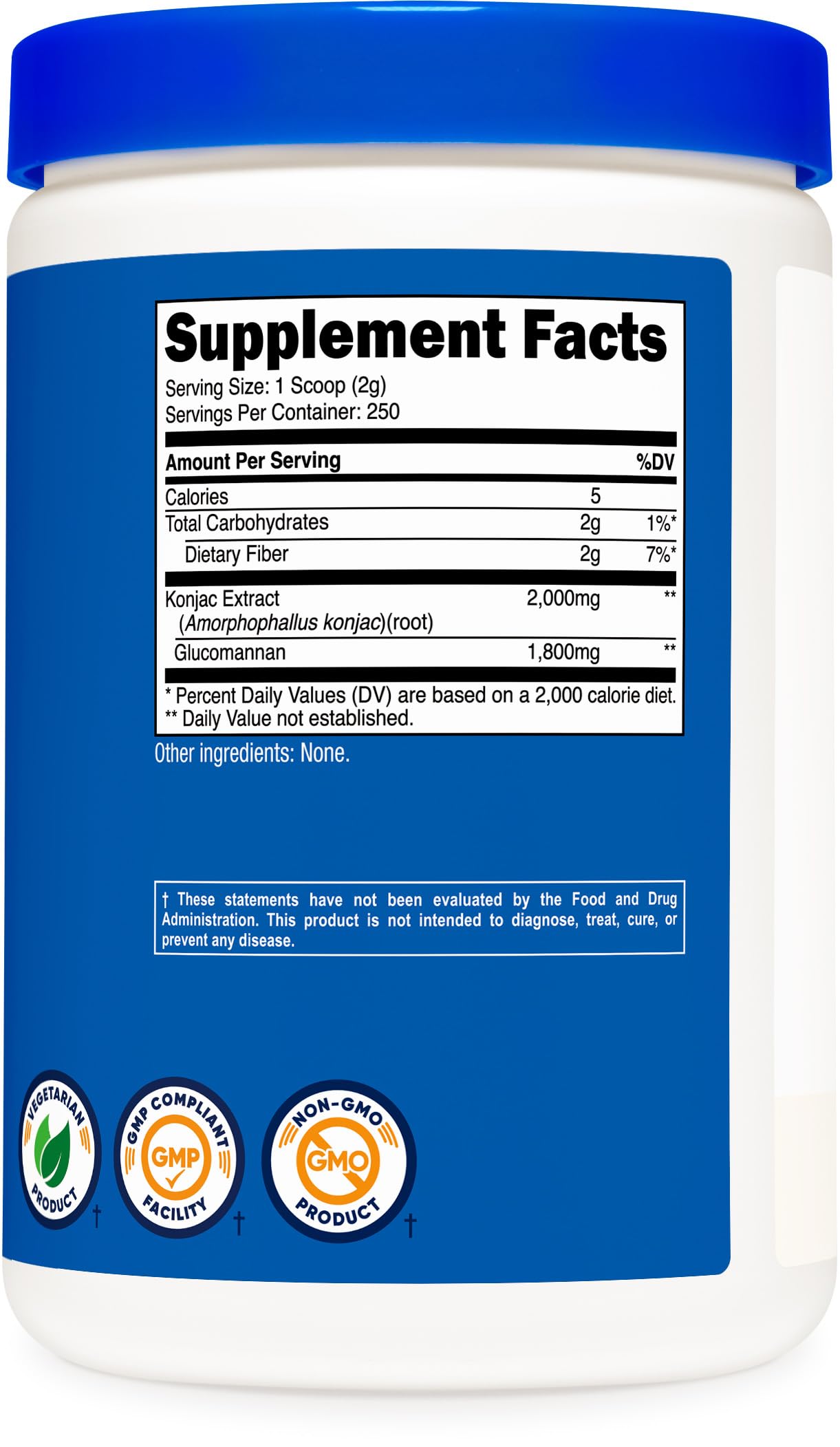 Nutricost Glucomannan Powder 1.1 Pound (Pack of 2)