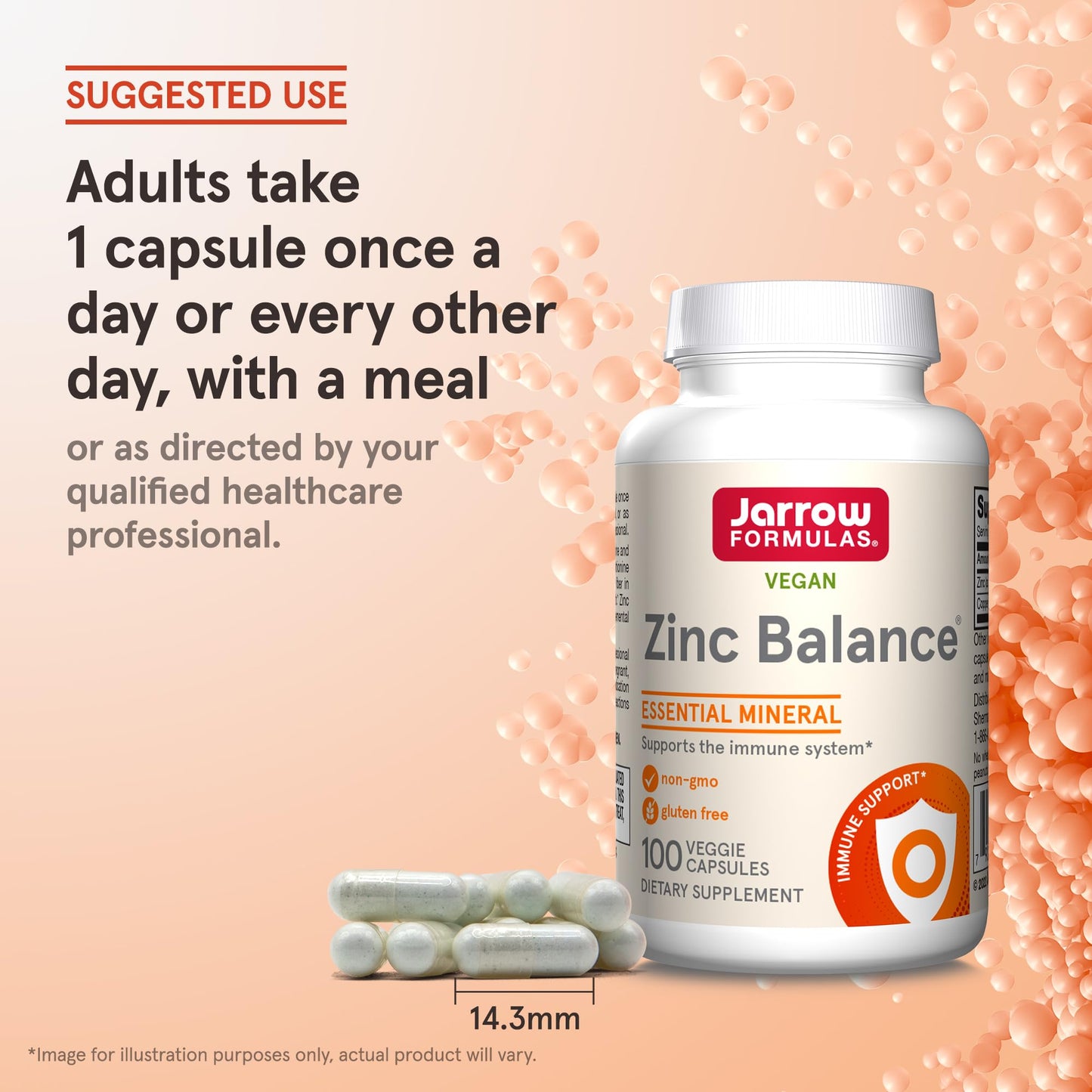 Jarrow Formulas Zinc Balance 15 mg Capsule, 100 Count
