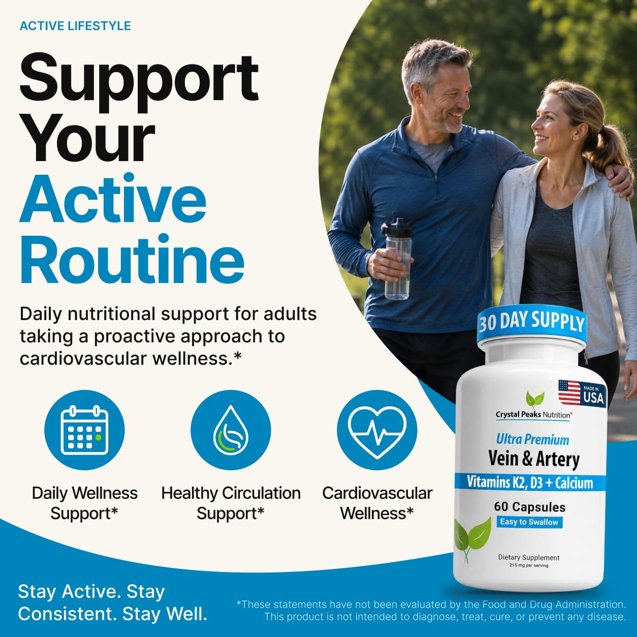 Crystal Peaks Nutrition Vein & Artery Supplement Capsule 60 Capsules