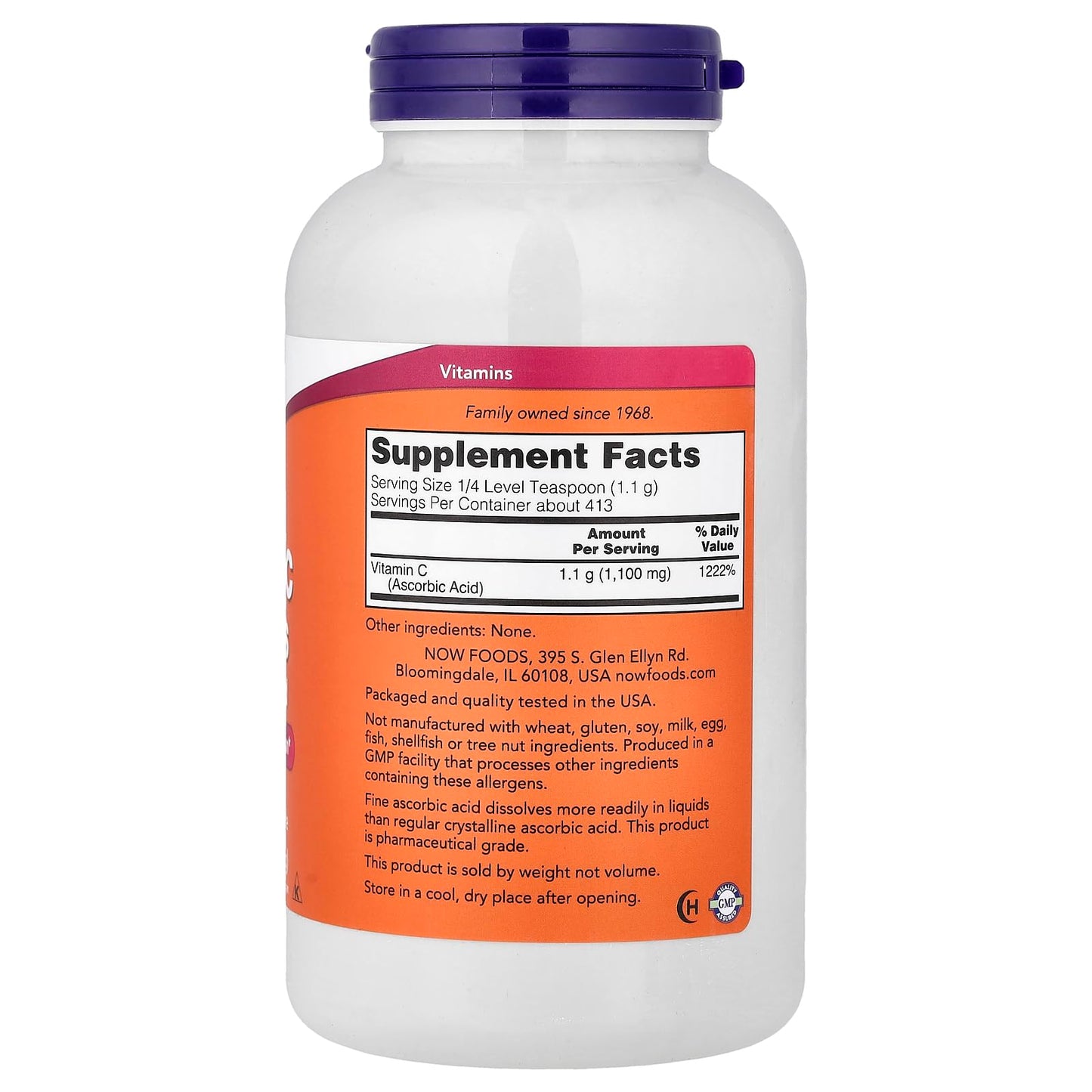 NOW Foods Vitamin C Crystals Powder 16 oz