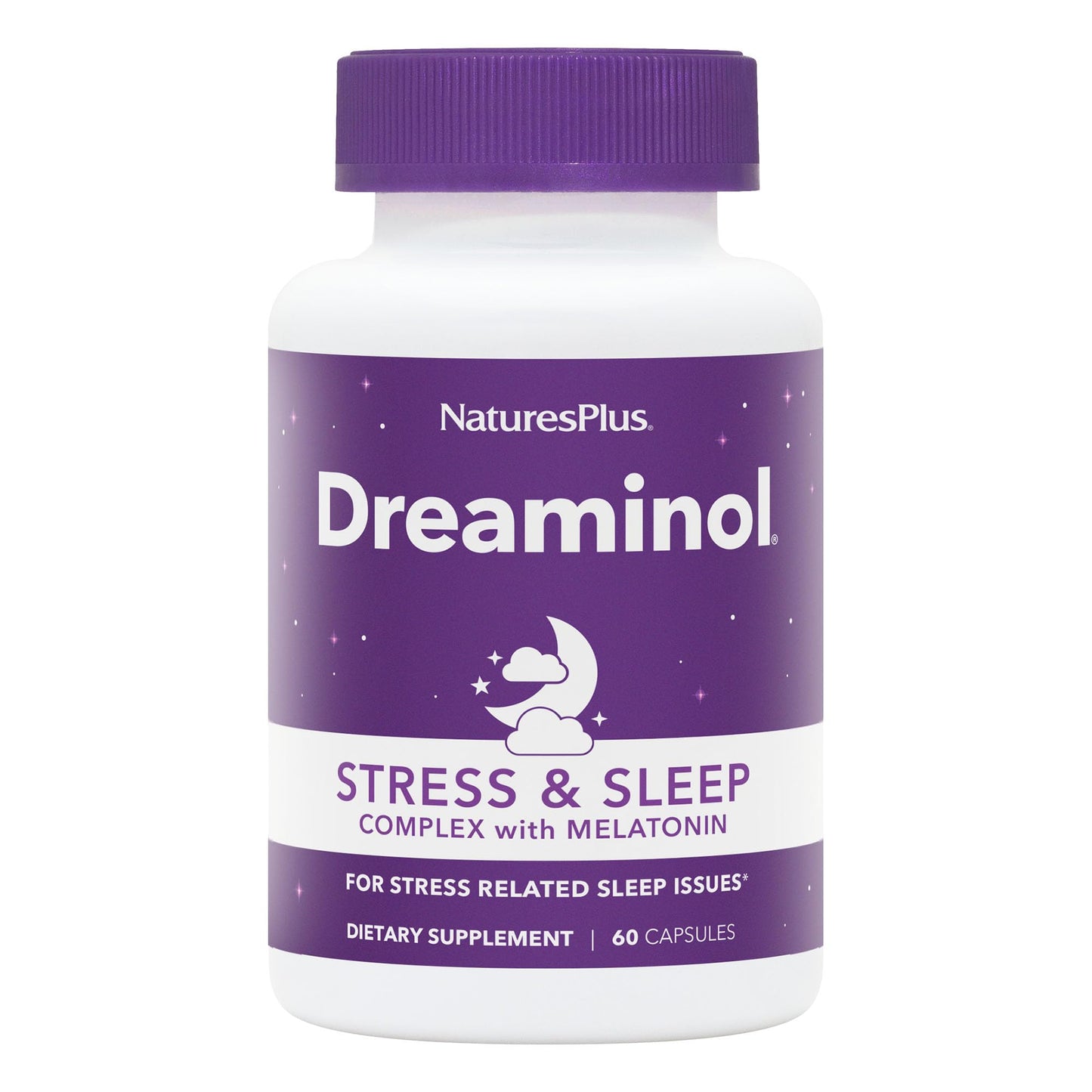 NaturesPlus DREAMINOL Stress & Sleep Complex with Melatonin 60 Tablets