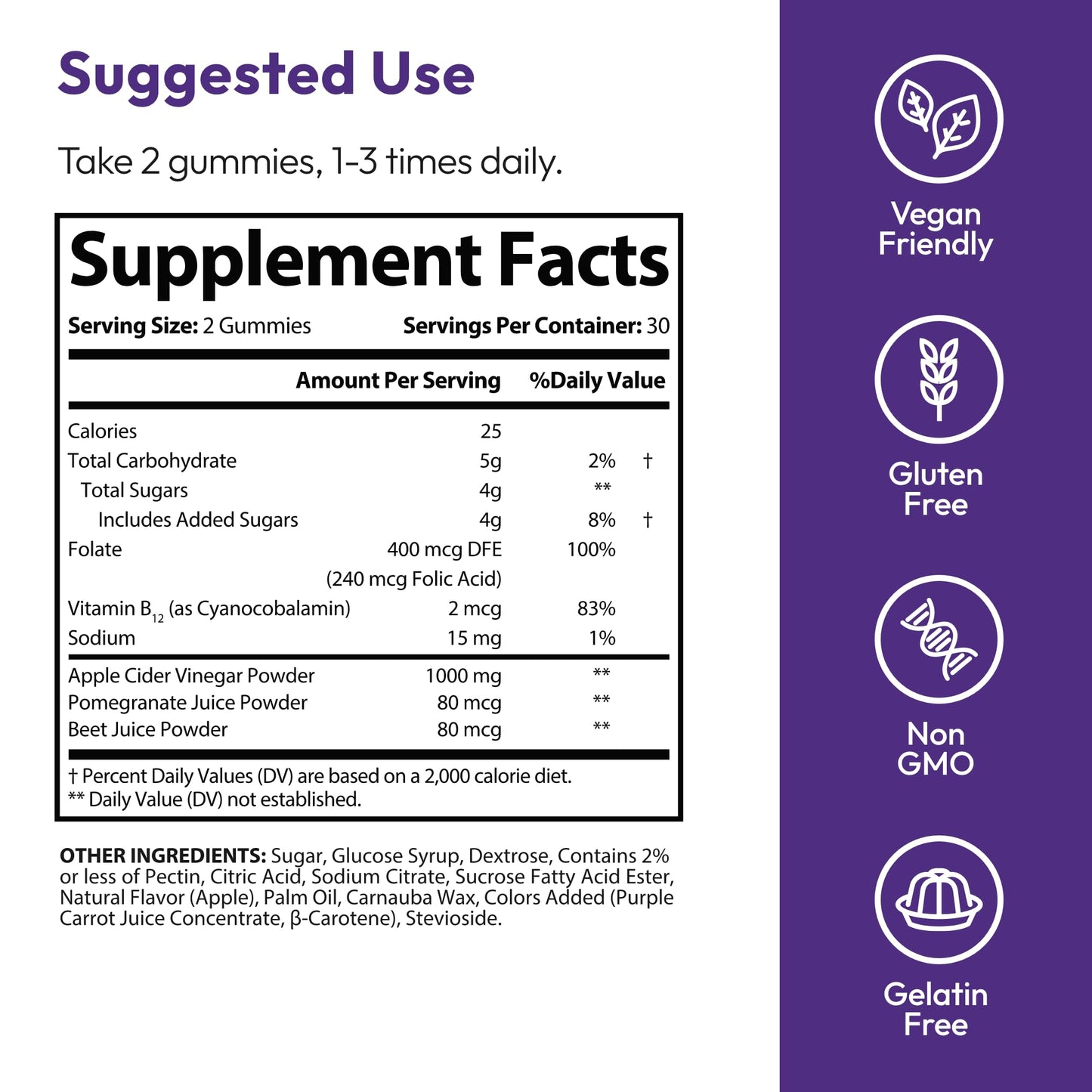 Justified Laboratories Ketocalm Nutrition Keto ACV Gummies 300 Gummies