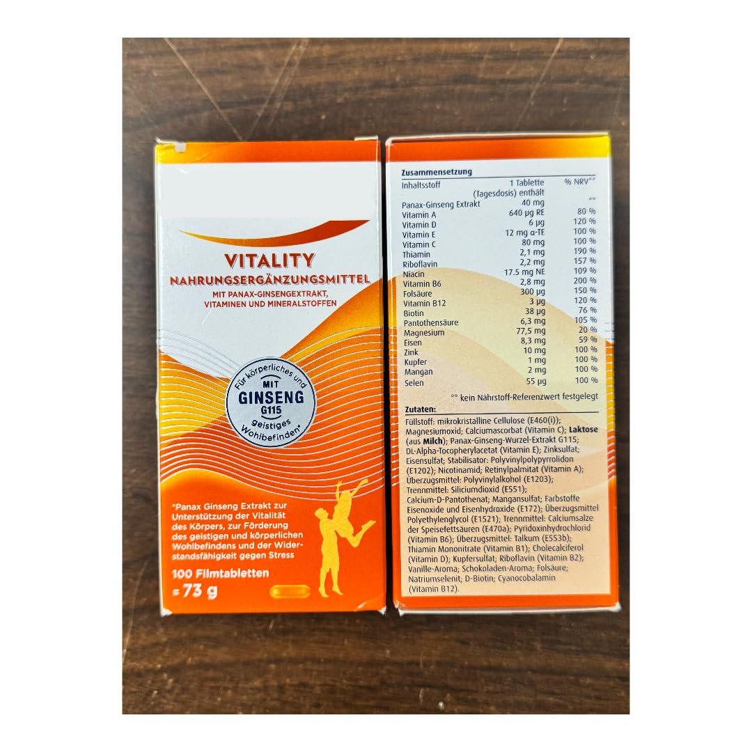 Generic Advance Multiviatamin and Mineral with Ginseng Extract G115 Tablet, 100 Count