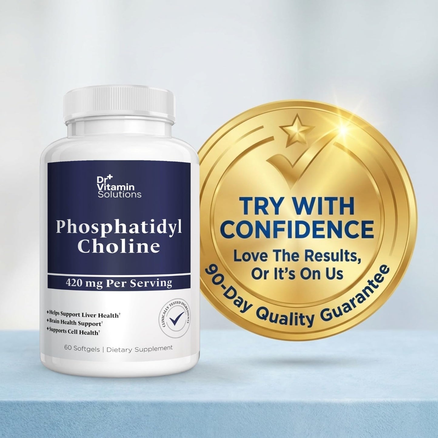 DR VITAMIN SOLUTIONS Phosphatidylcholine Choline Supplement 420mg Capsule 60 Count