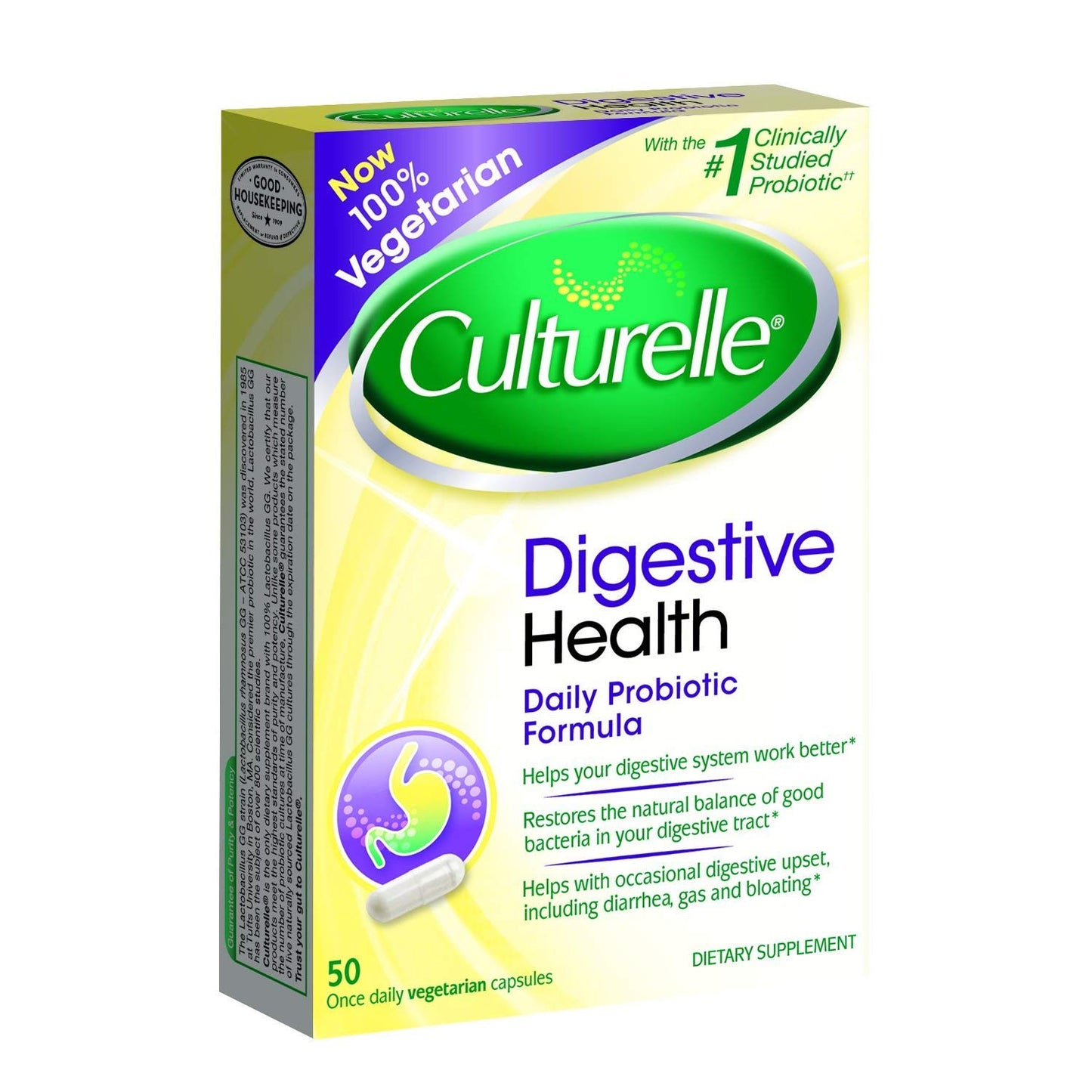 Culturelle Digestive Health Daily Probiotic Capsules 30 Count