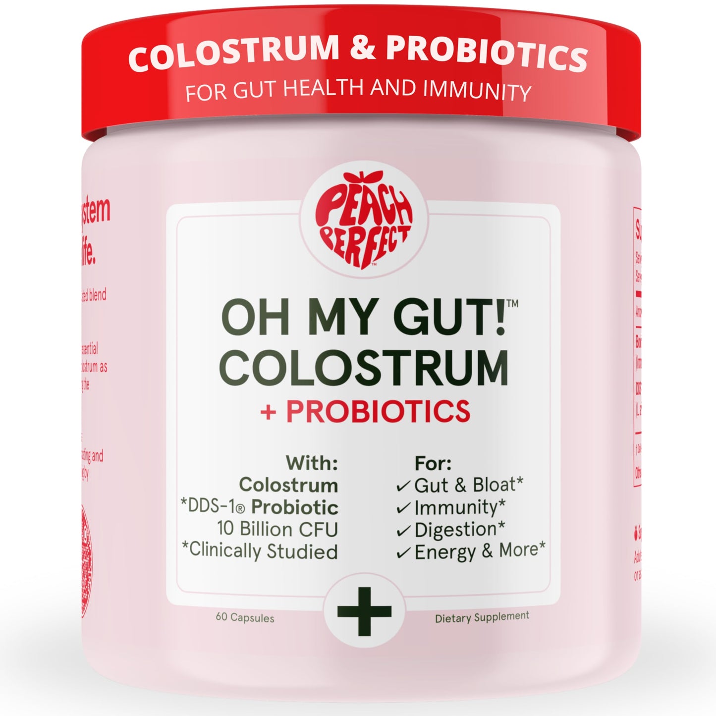 Peach Perfect Colostru Premium Capsules, 120 Count