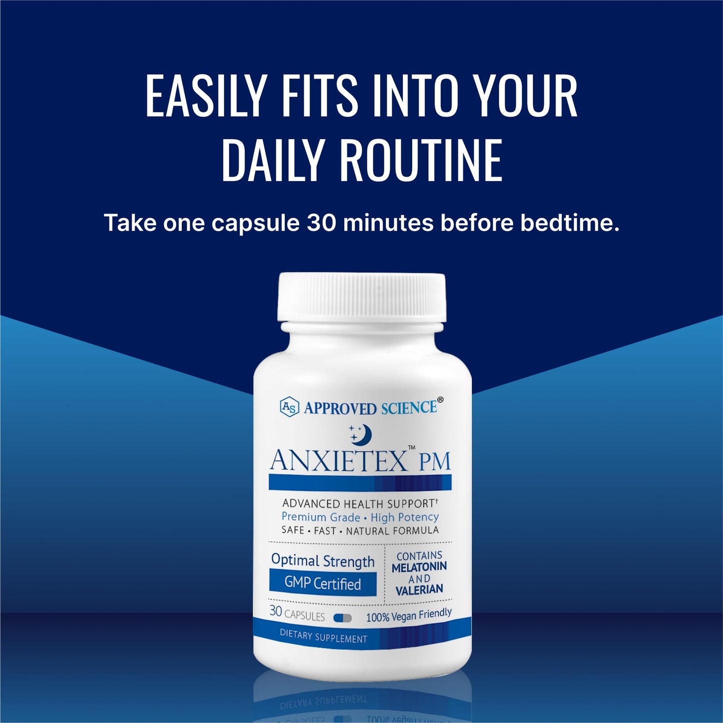 Approved Science Anxietex Night, 30 Capsules