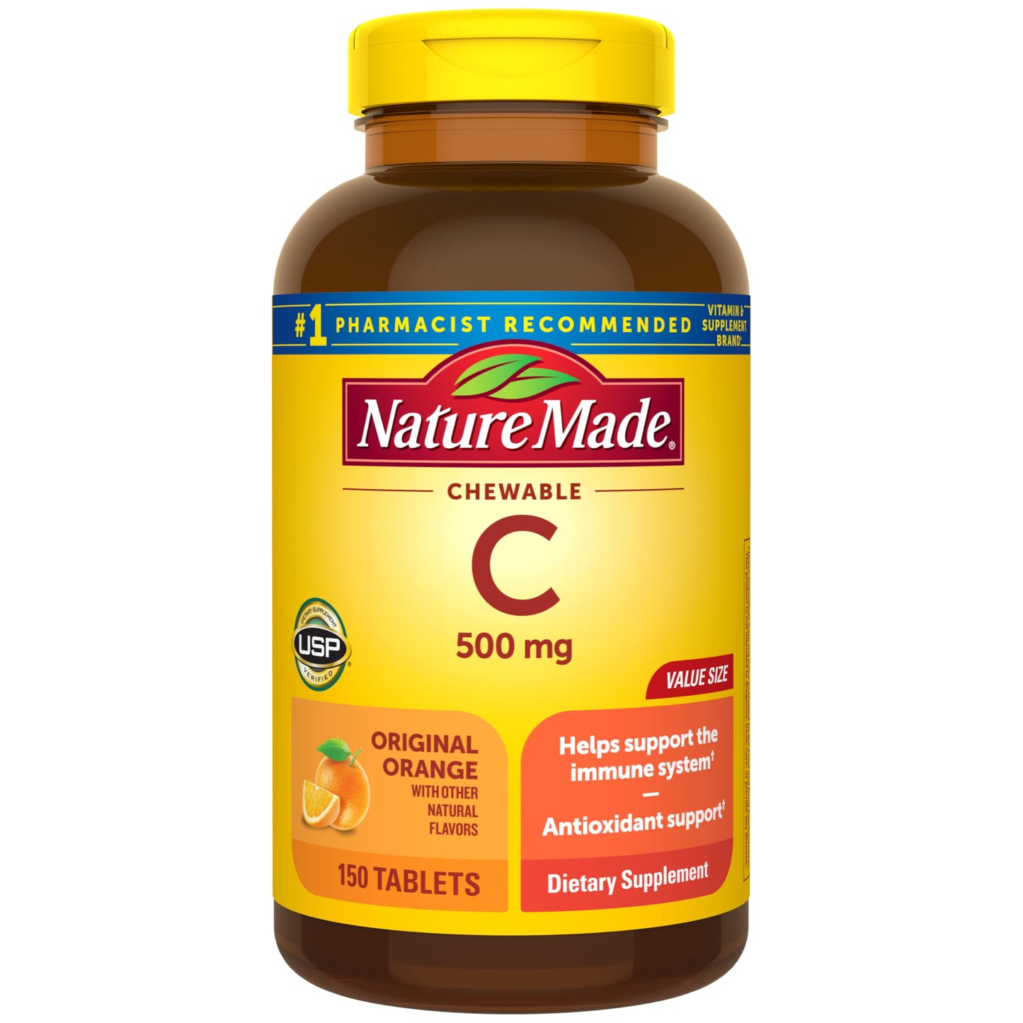 Nature Made Vitamin C 500 mg Chewables, 150 ct