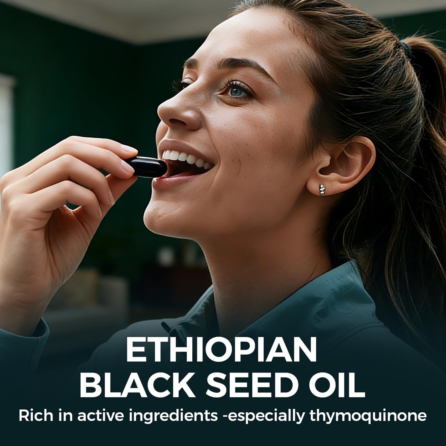 TUVAAZ Ethiopian Black Seed Oil Capsules, 60 Count