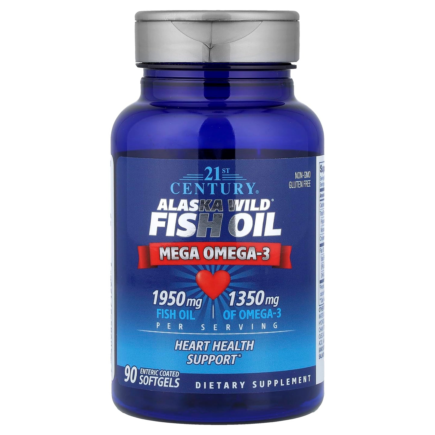 21st Century Alaska Wild Fish Oil Softgels, 90 Count