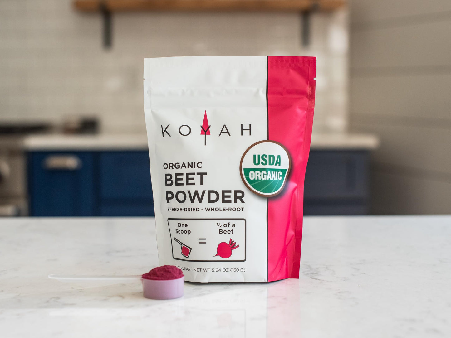 KOYAH Organic Beet Powder, Freeze-Dried, 5.64 Ounces