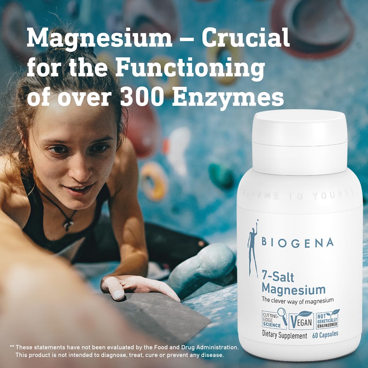 BIOGENA 7-Salt Magnesium Complex Capsules, 60 Count