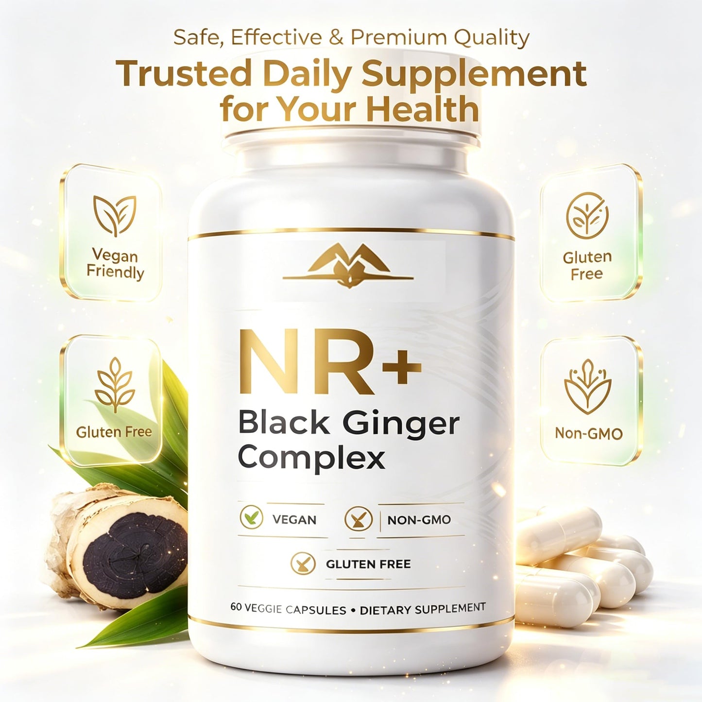 Guliqi NR + Black Ginger Complex 60 Capsules