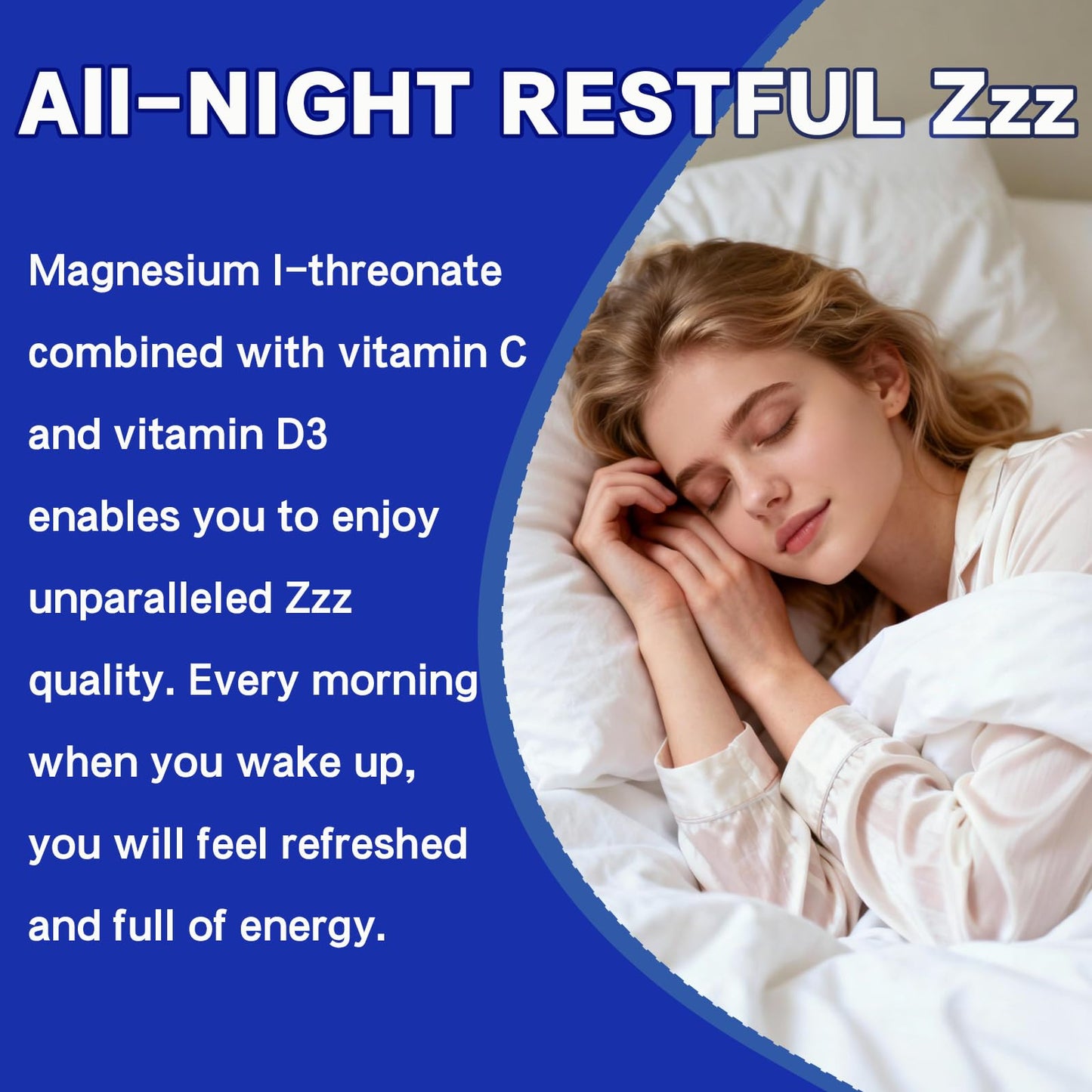ERDGXI Magnesium L-threonate with Vitamin C & D3 Capsule, 120 Count