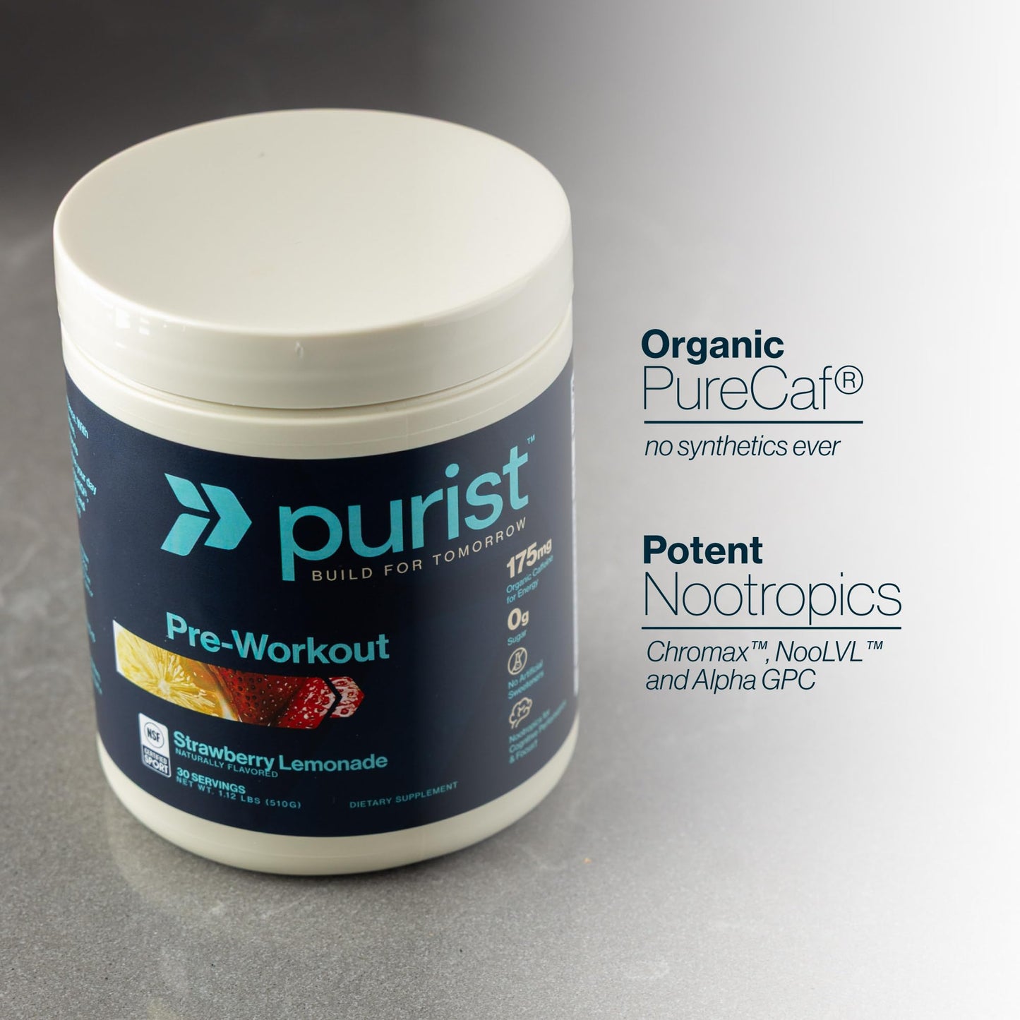 PURIST Pre-Workout Powder 17 Servings