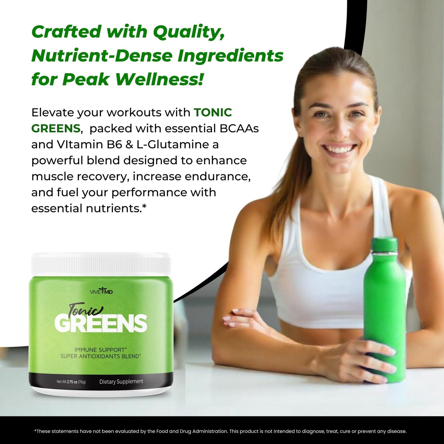 VIVE MD Tonic Greens Powder 2.75