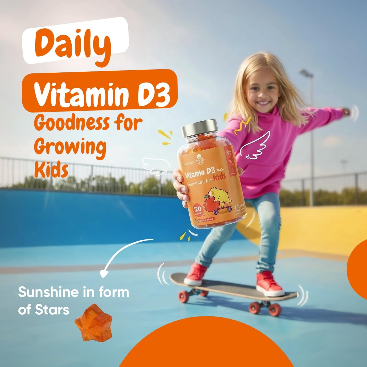 maxmedix Kids Vitamin D3 1000IU Gummies 120