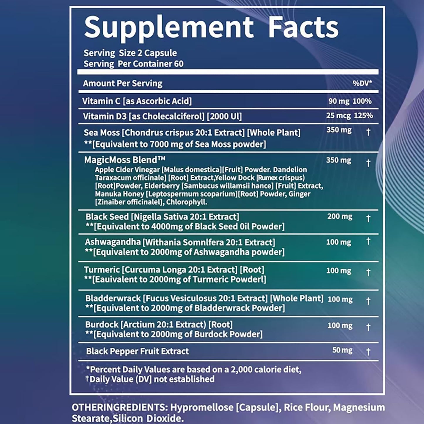 SXNWSN Shilajit Complex + Sea Moss Complex Set 240 Capsules