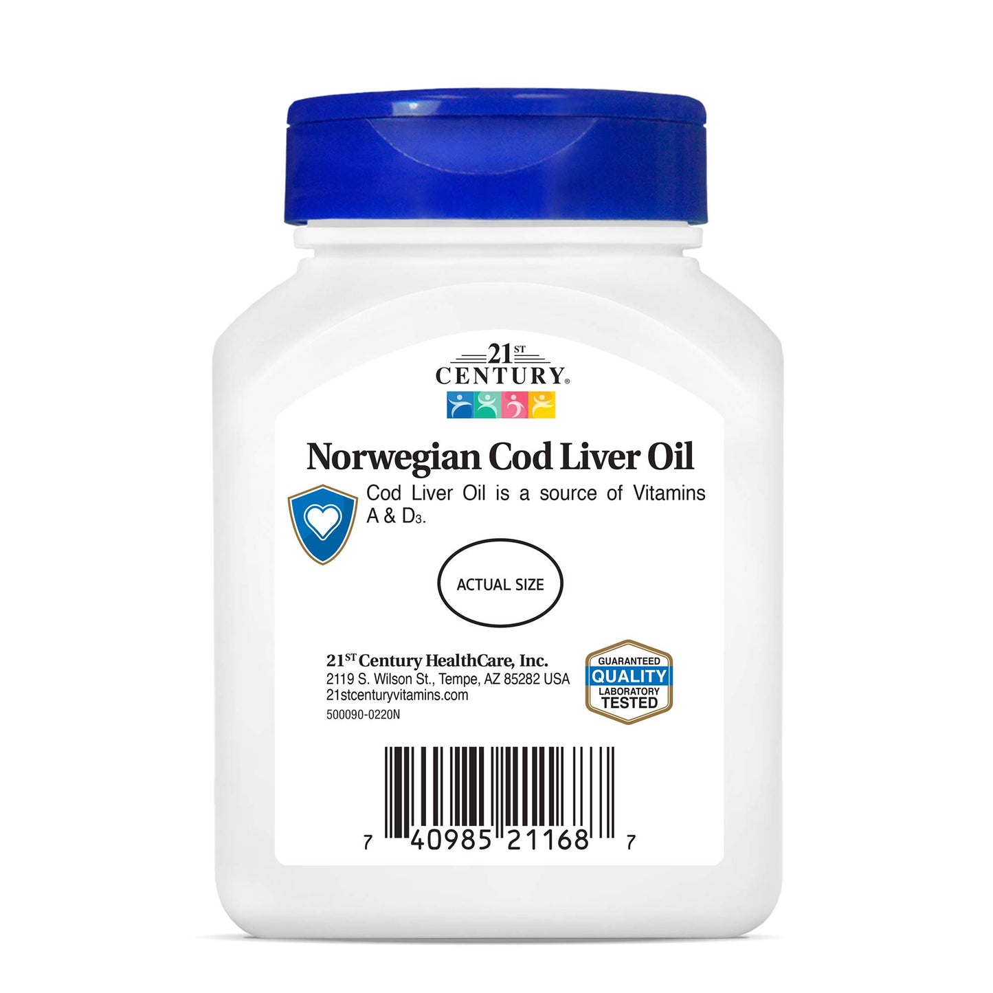 21st Century Cod Liver Oil Softgels, 330 Softgels