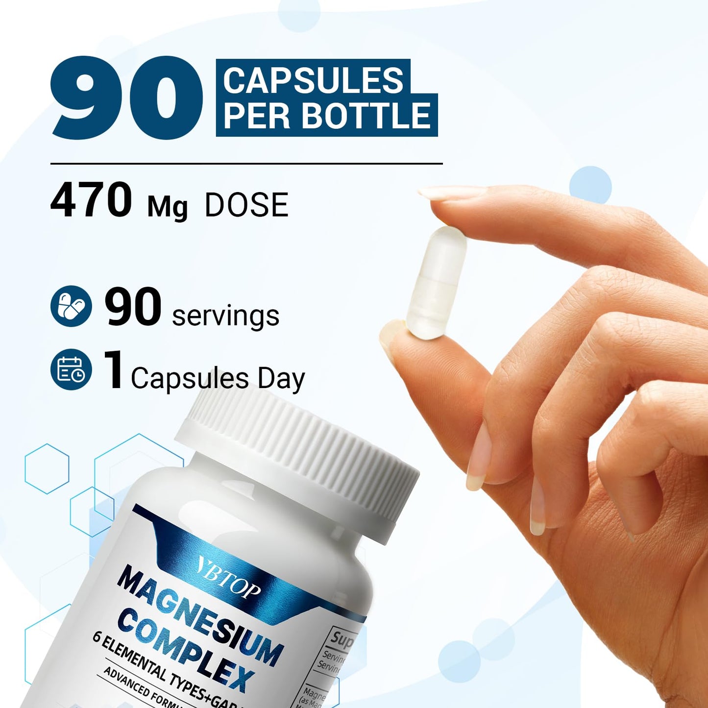 VBTOP Sixfold Magnesium Complex Capsule, 90 Capsules