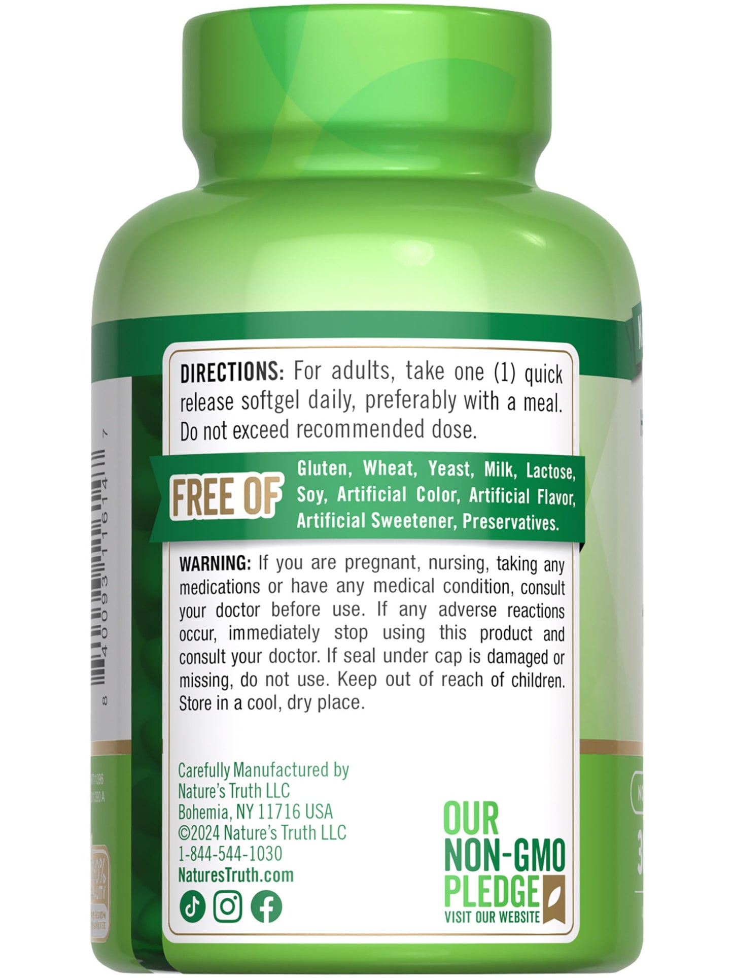 Nature's Truth Vitamin D3 10000 IU Softgels 300 Count