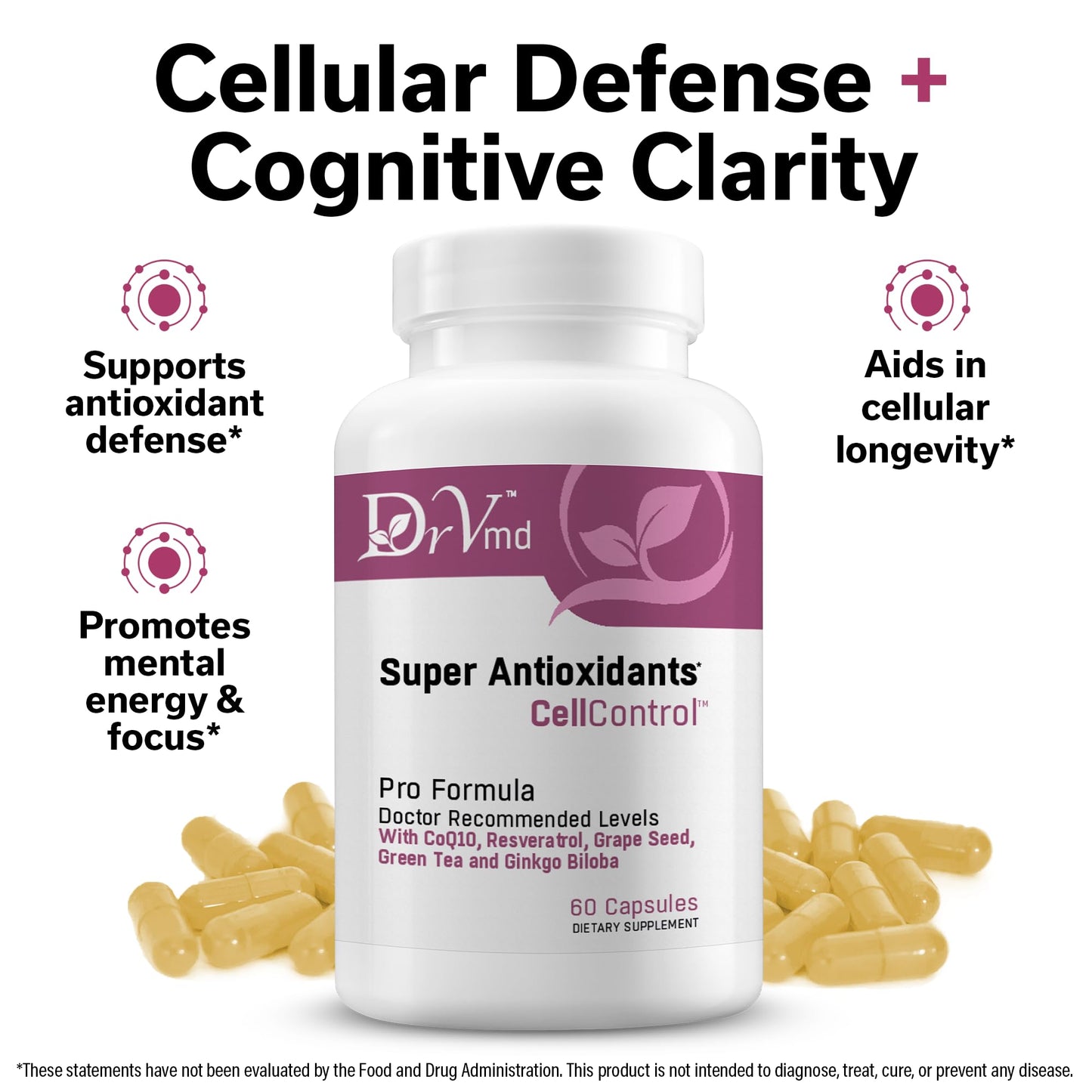 DrVmd Cellular Defense & Energy Support Capsule 60 Count
