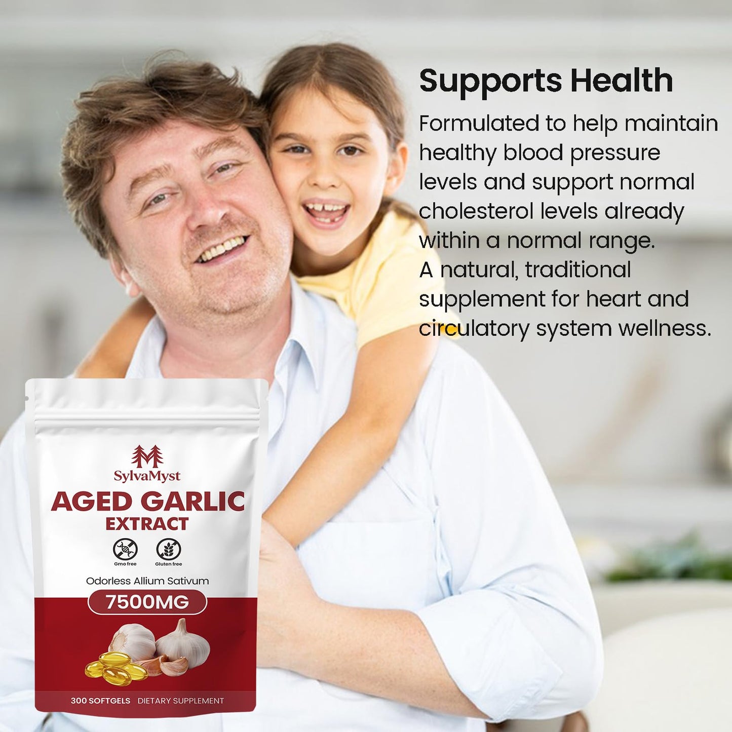 SylvaMyst Aged Garlic Extract Softgels 300 Count