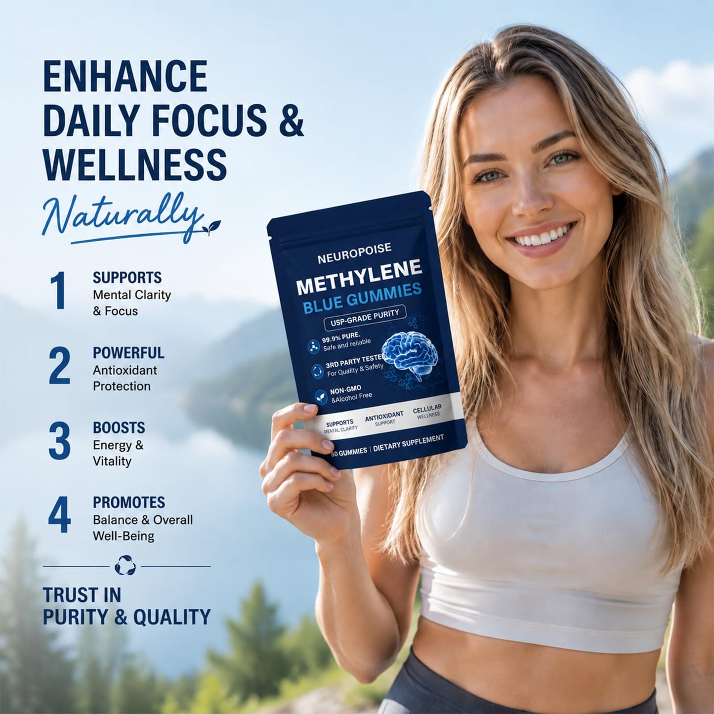 NEUROPOISE Methylene Blue Capsule 1 Count