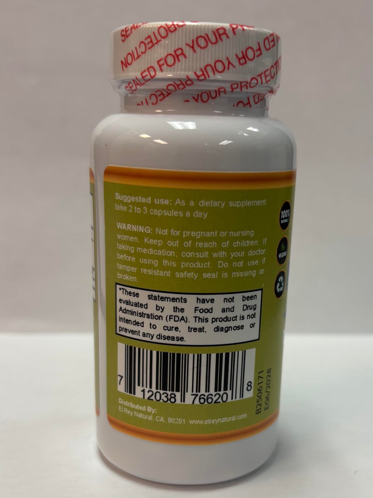 Productos Naturales El Rey Riñoson El Rey (1000 mg of Herbal Blend for Kidney) Capsule 1 Count
