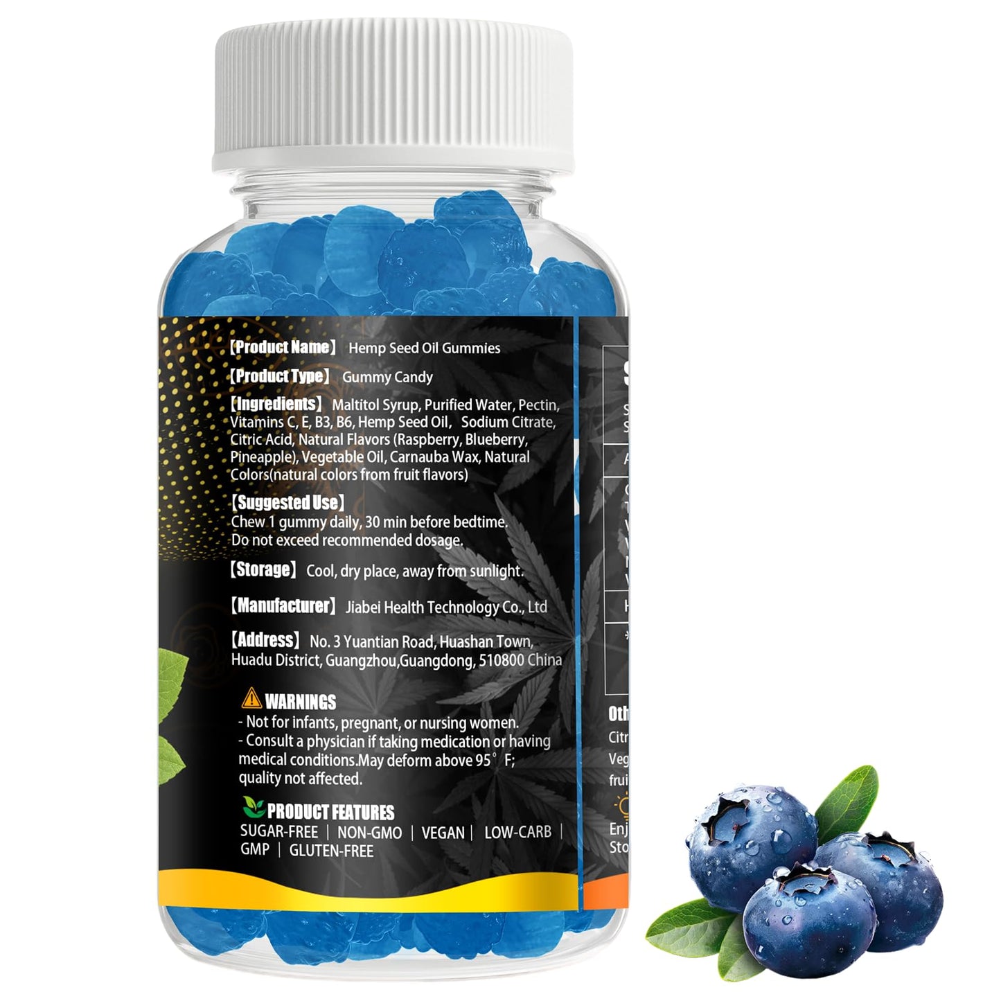 Felizlab Hemp Gummies for Sleep Pain Anxiety 120 Gummies