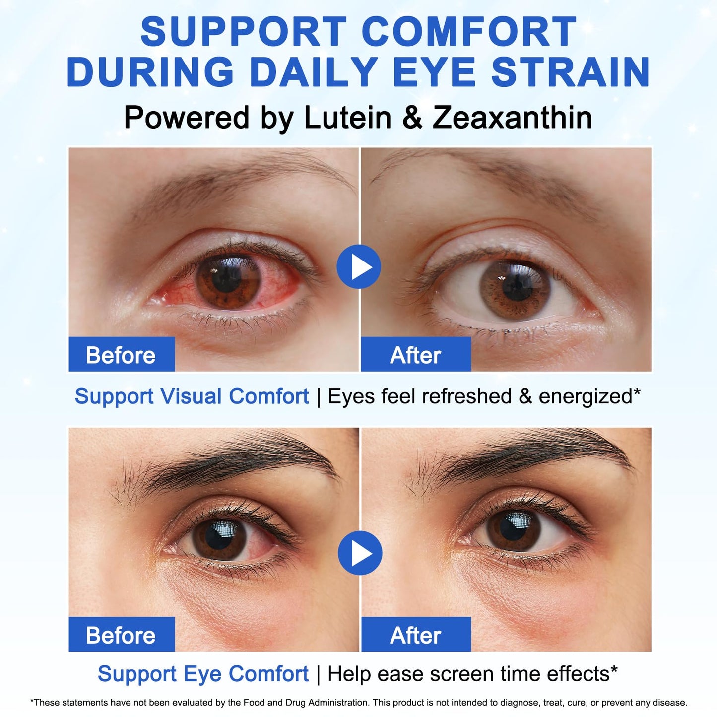 NIFEISHI Lutein and Zeaxanthin Gummies, 60 Gummies
