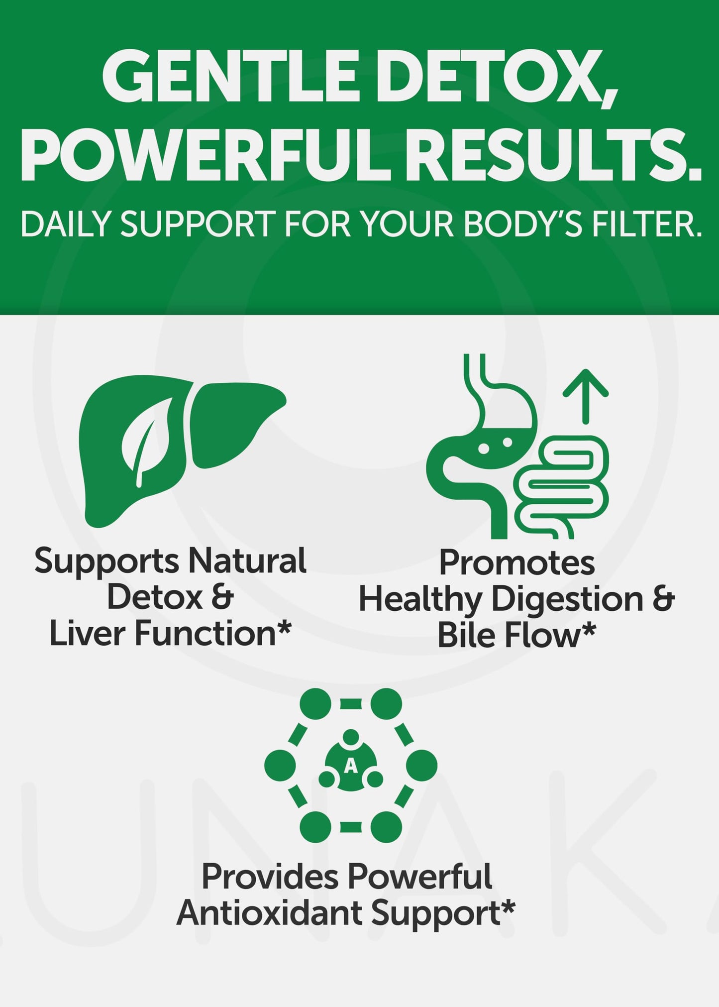 Lunakai Liver Cleanse Detox & Repair 10-in-1 with Milk Thistle & NAC Capsules, 60 Count