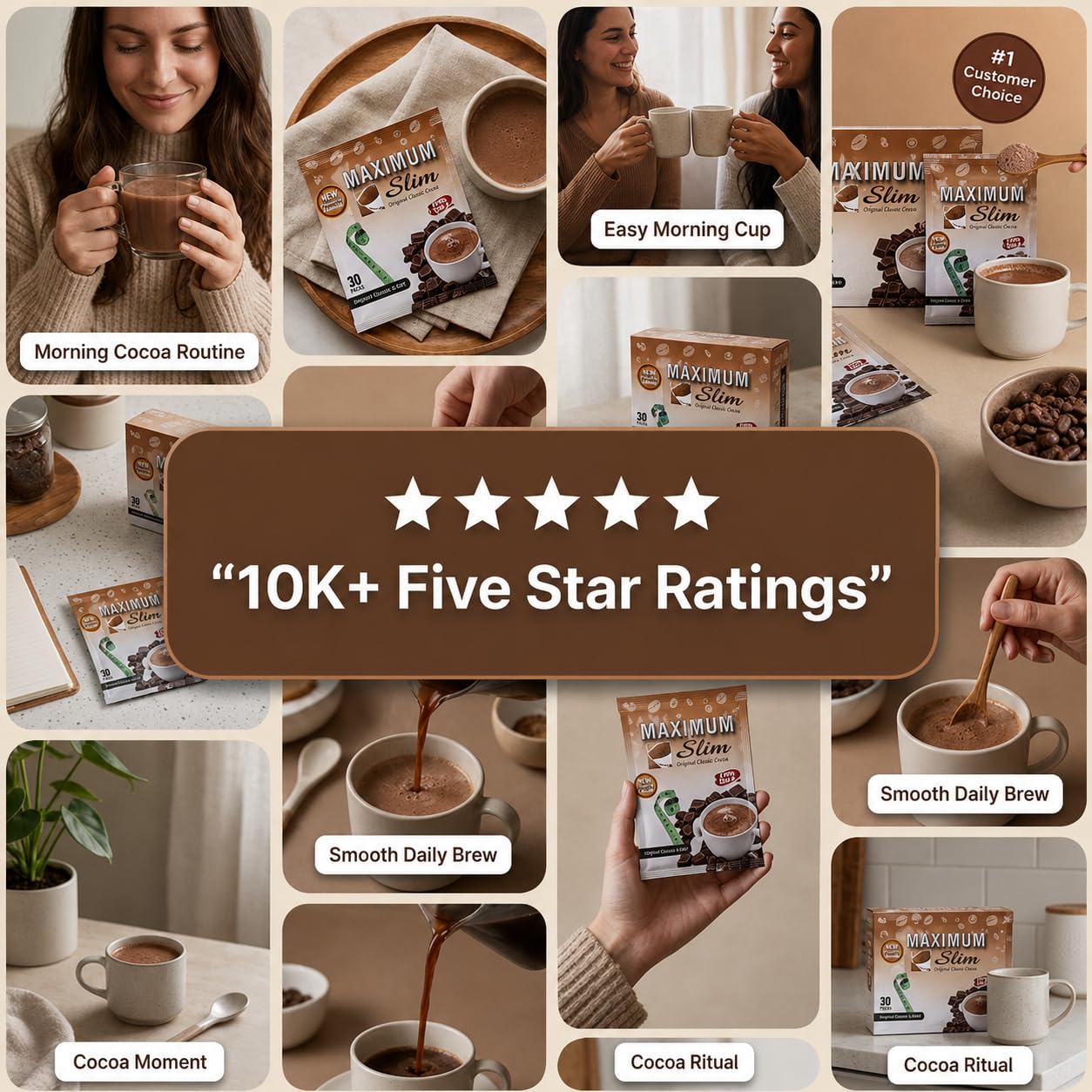 Maximum Slim Premium Instant Cocoa Powder 30 Count