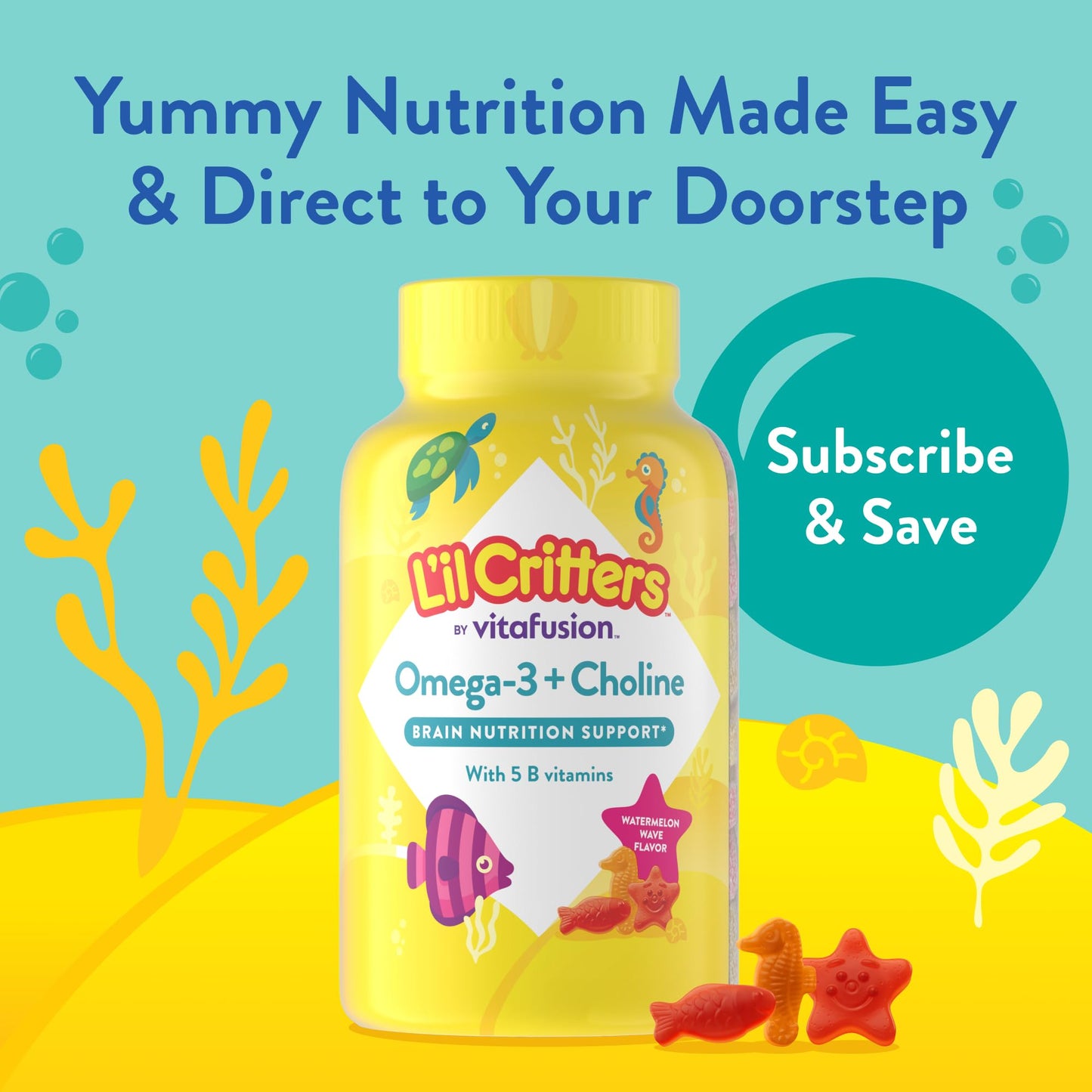 Lil Critters Kids Omega 3 Gummies 90 Count