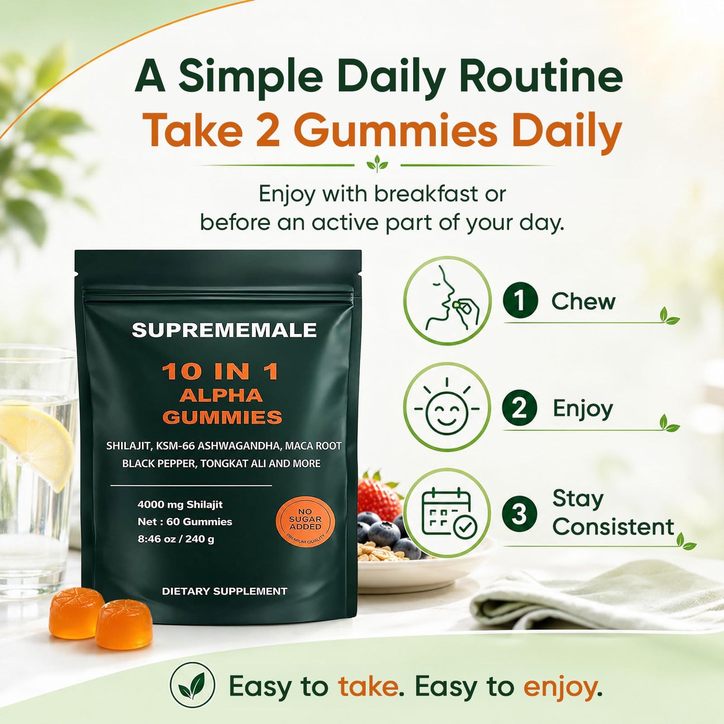 KXVUDE Supreme Male Alpha 60 Gummies