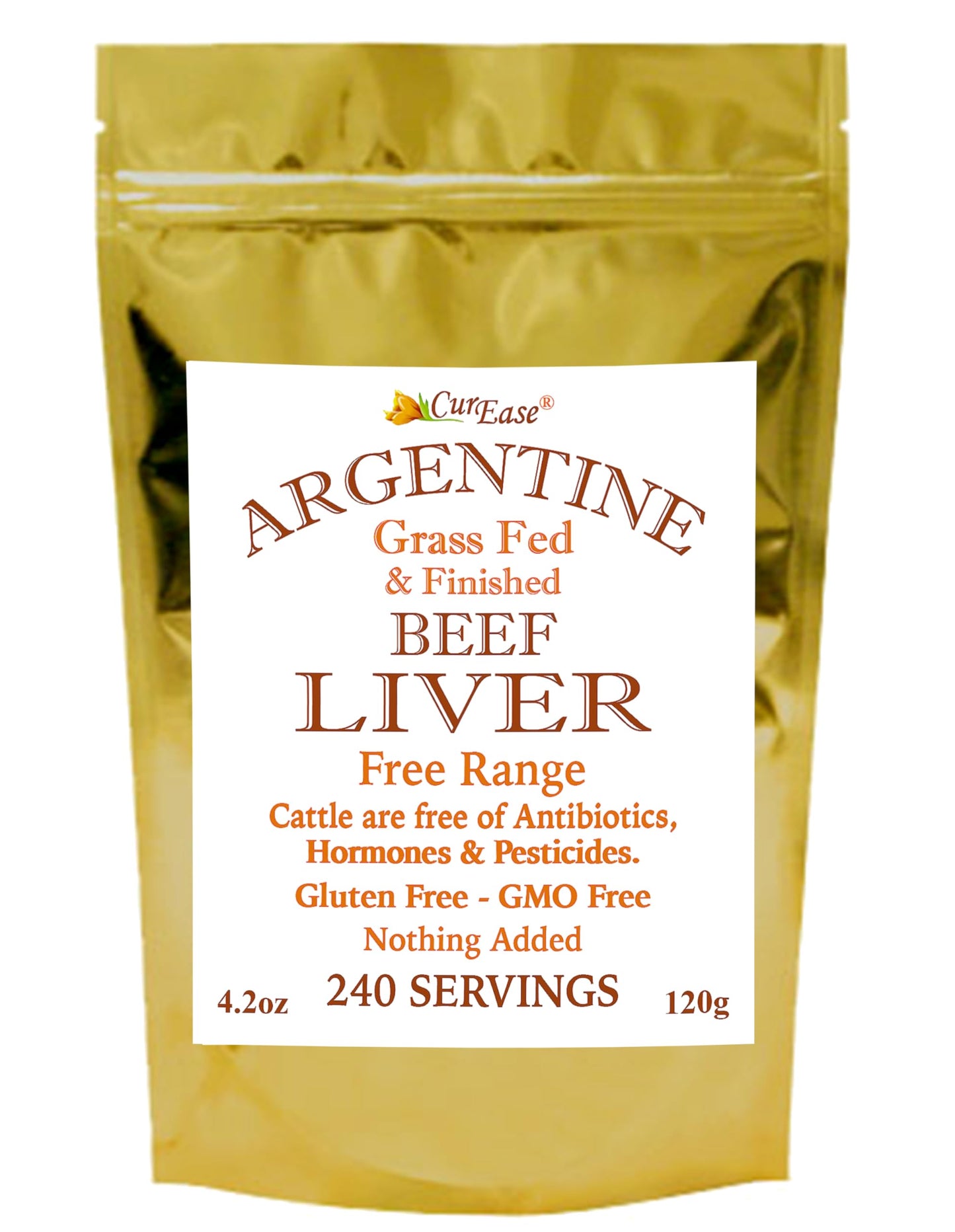 CurEase Beef Liver Powder 4.2 oz, 240 Servings