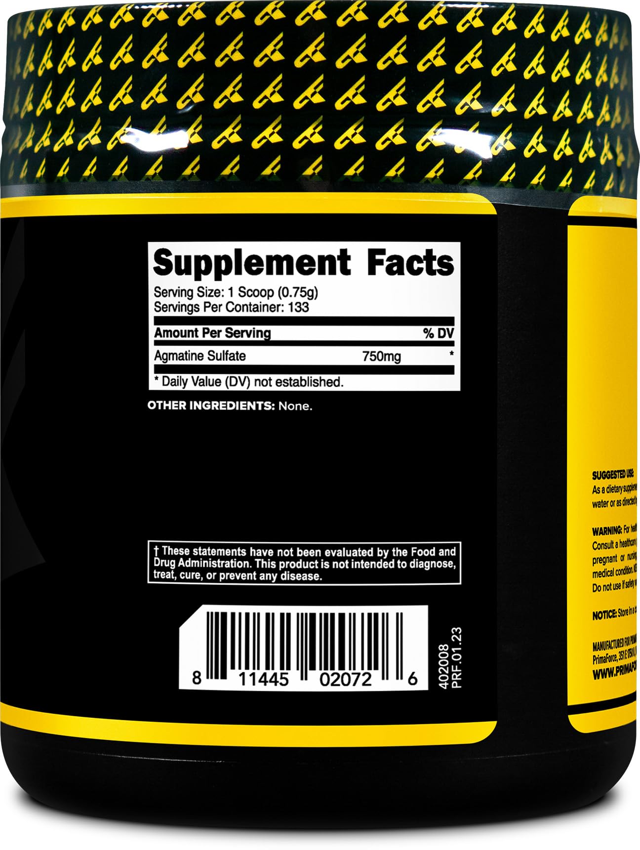 Primaforce Agmatine Sulfate Powder, 3.52 Ounce (Pack of 1)