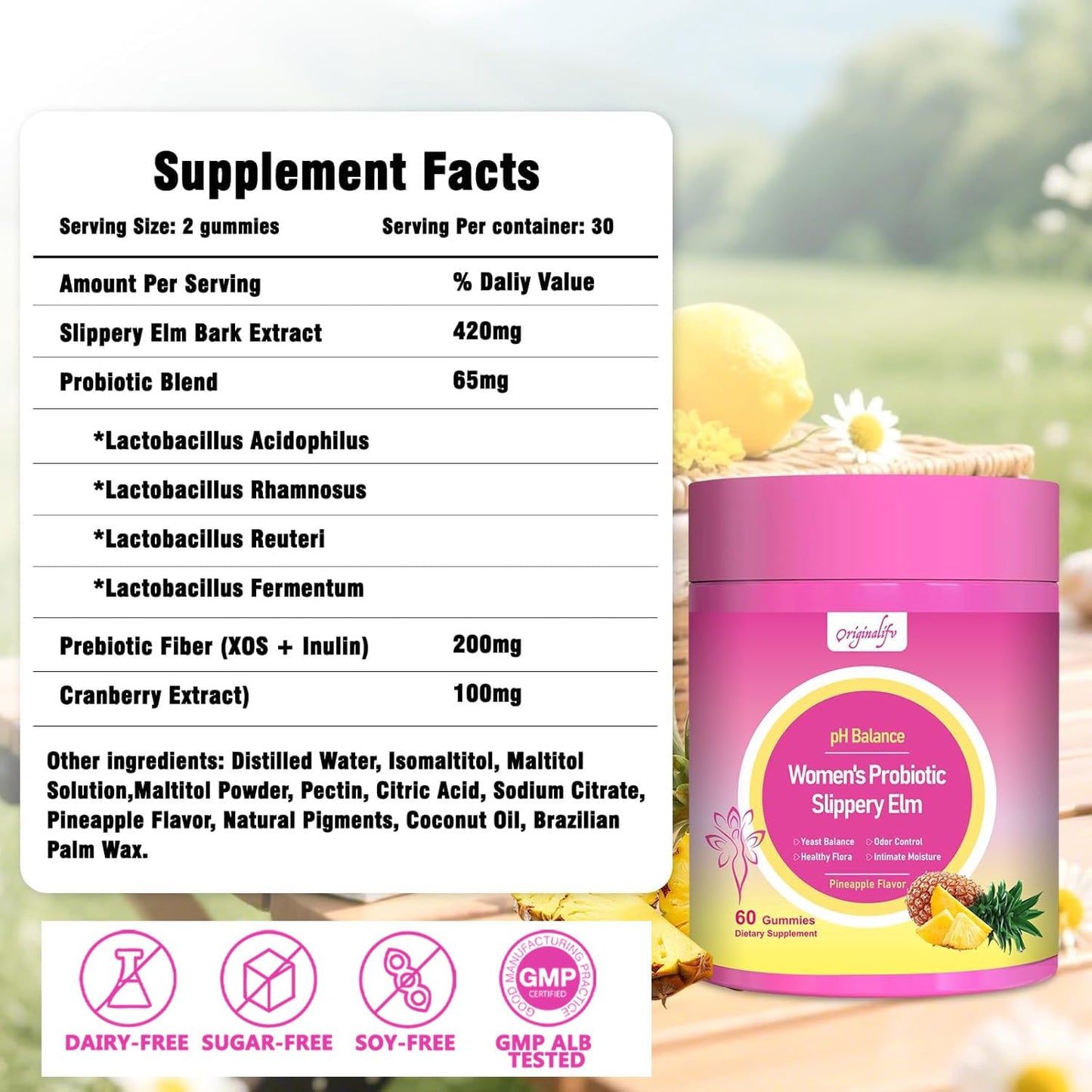 originalifv Women Probiotics 60 Gummies