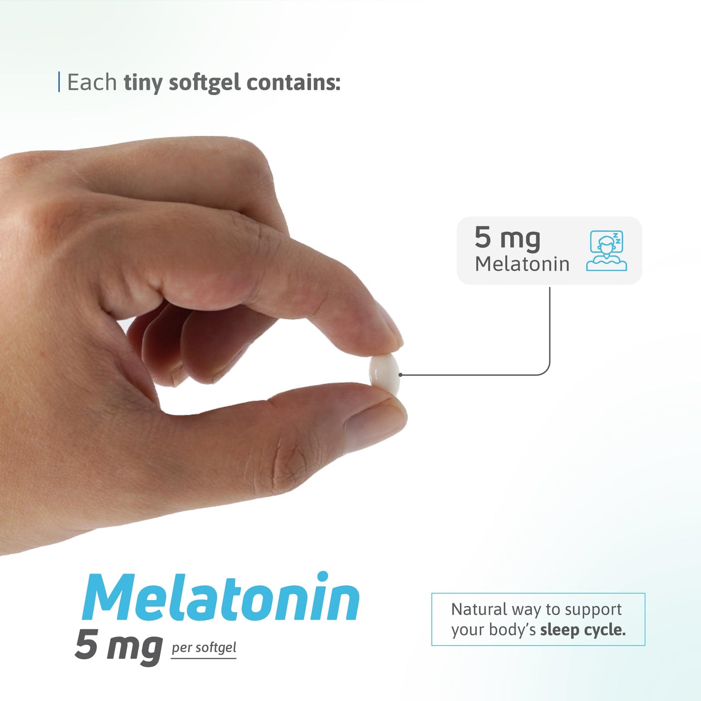 Nutra Nutrition Melatonin 5 mg Softgels 120 Count