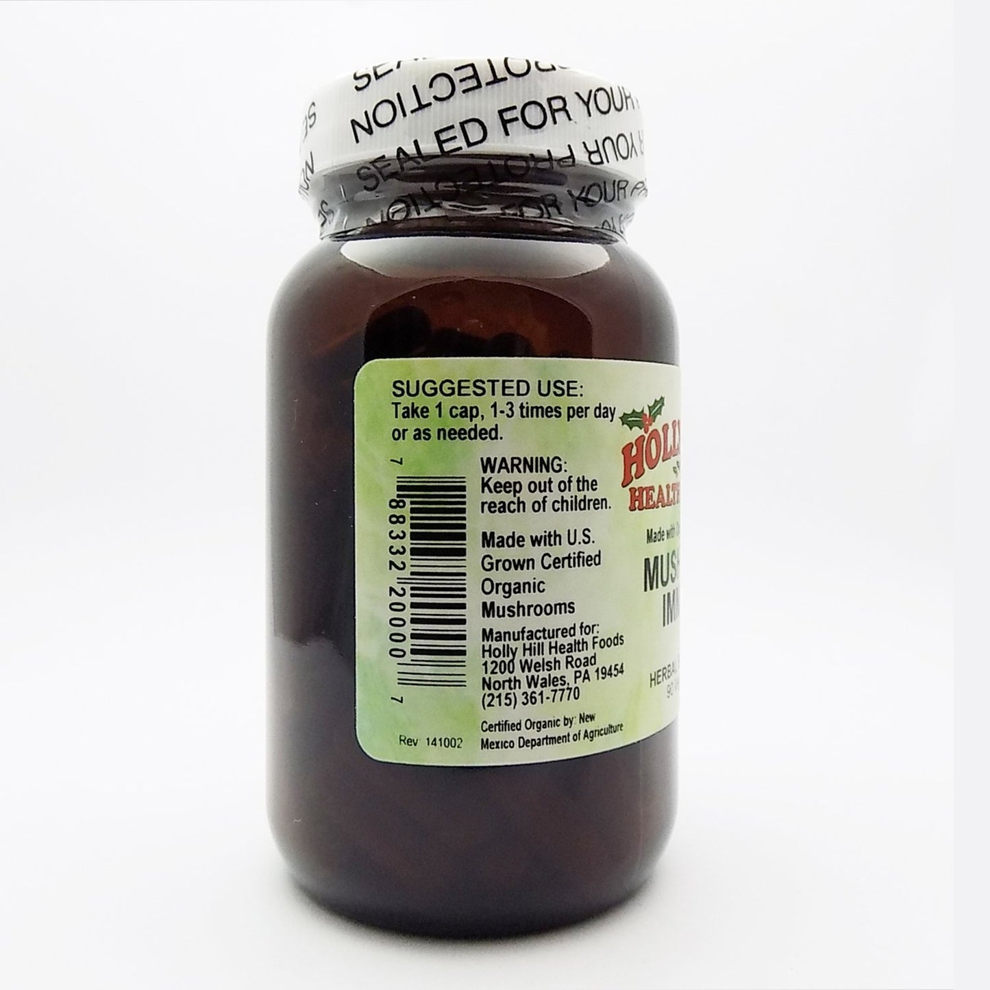 Holly Hill Health Foods Mushroom Immune Capsules 90