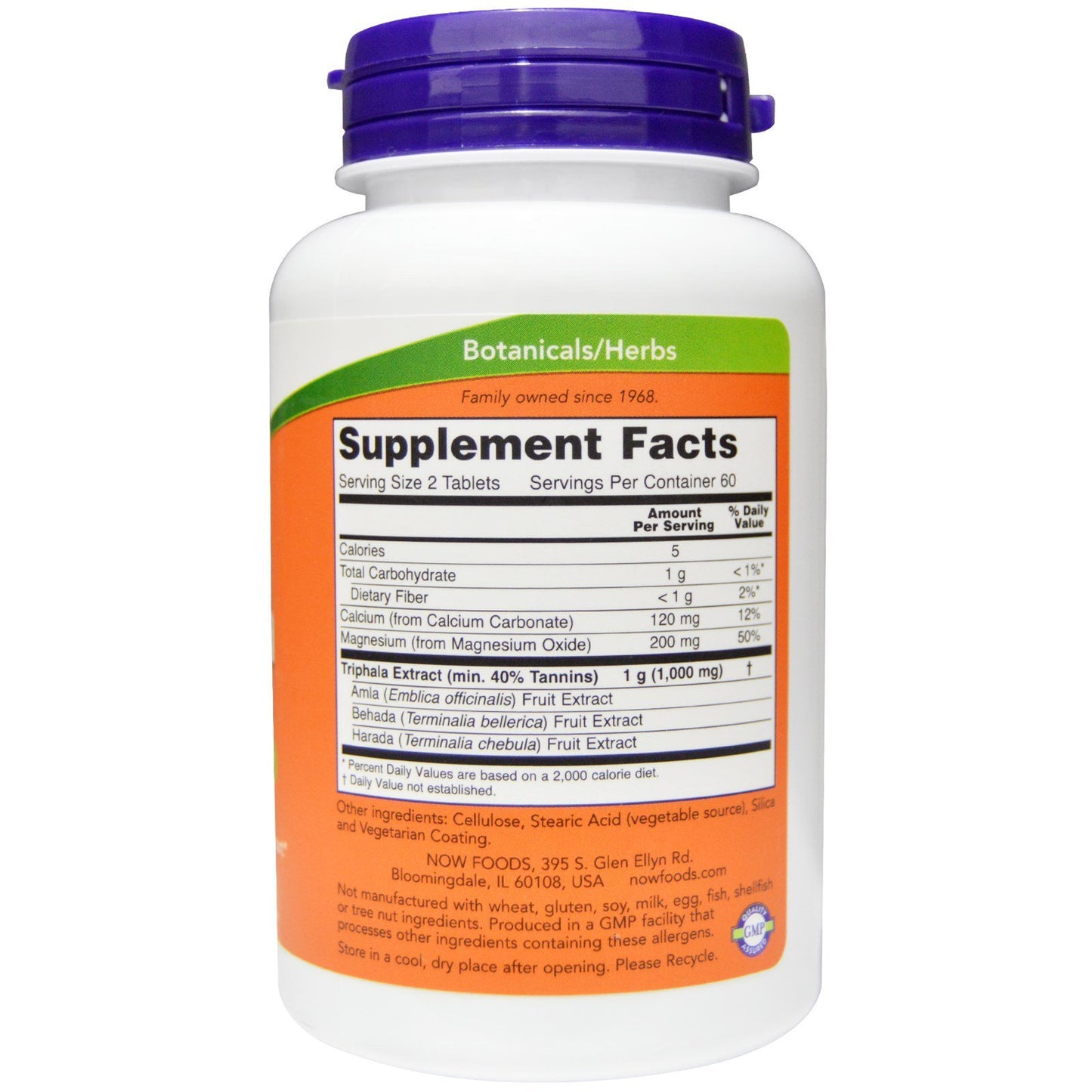 NOW Foods Triphala 500 mg, 240 Tablets