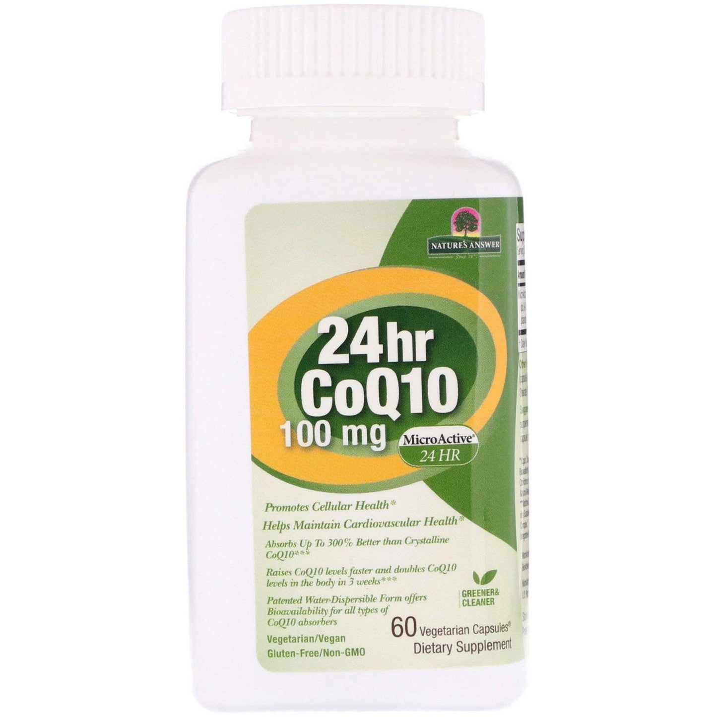 Genceutic Naturals CoQ10 24hr 100mg Capsule, 1 Count