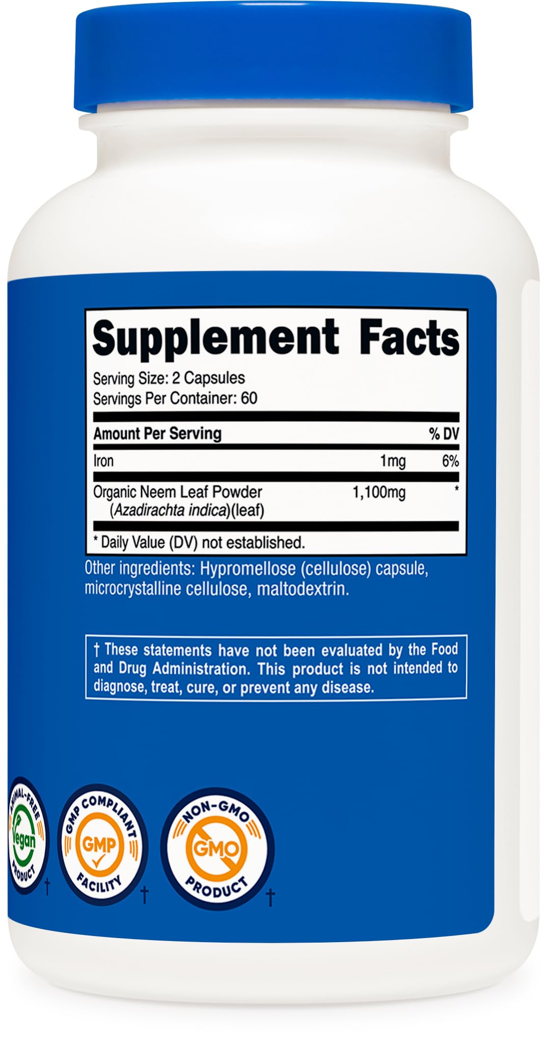 Nutricost Neem Leaf Capsules 120 Capsules
