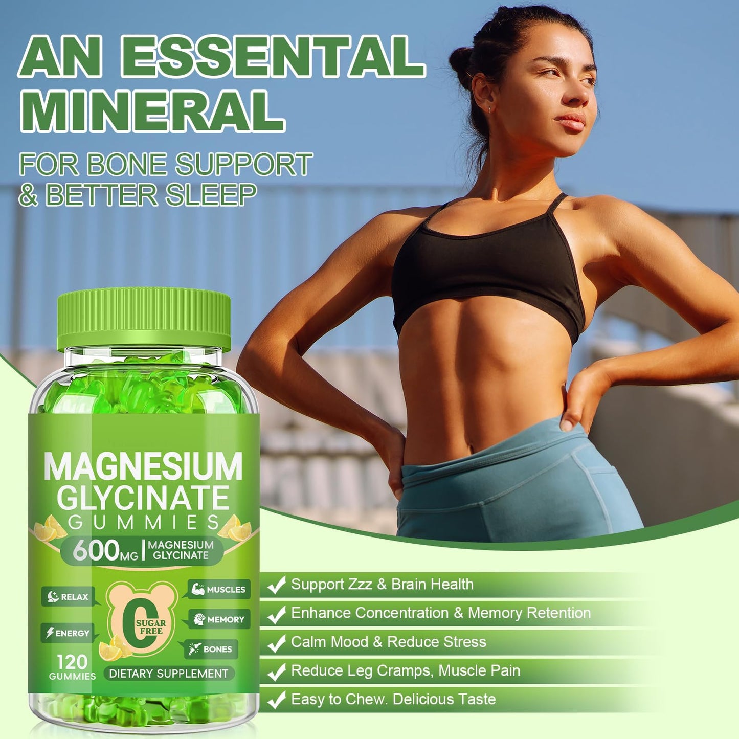 Cytona Magnesium Glycinate 600mg Gummies 240 Count