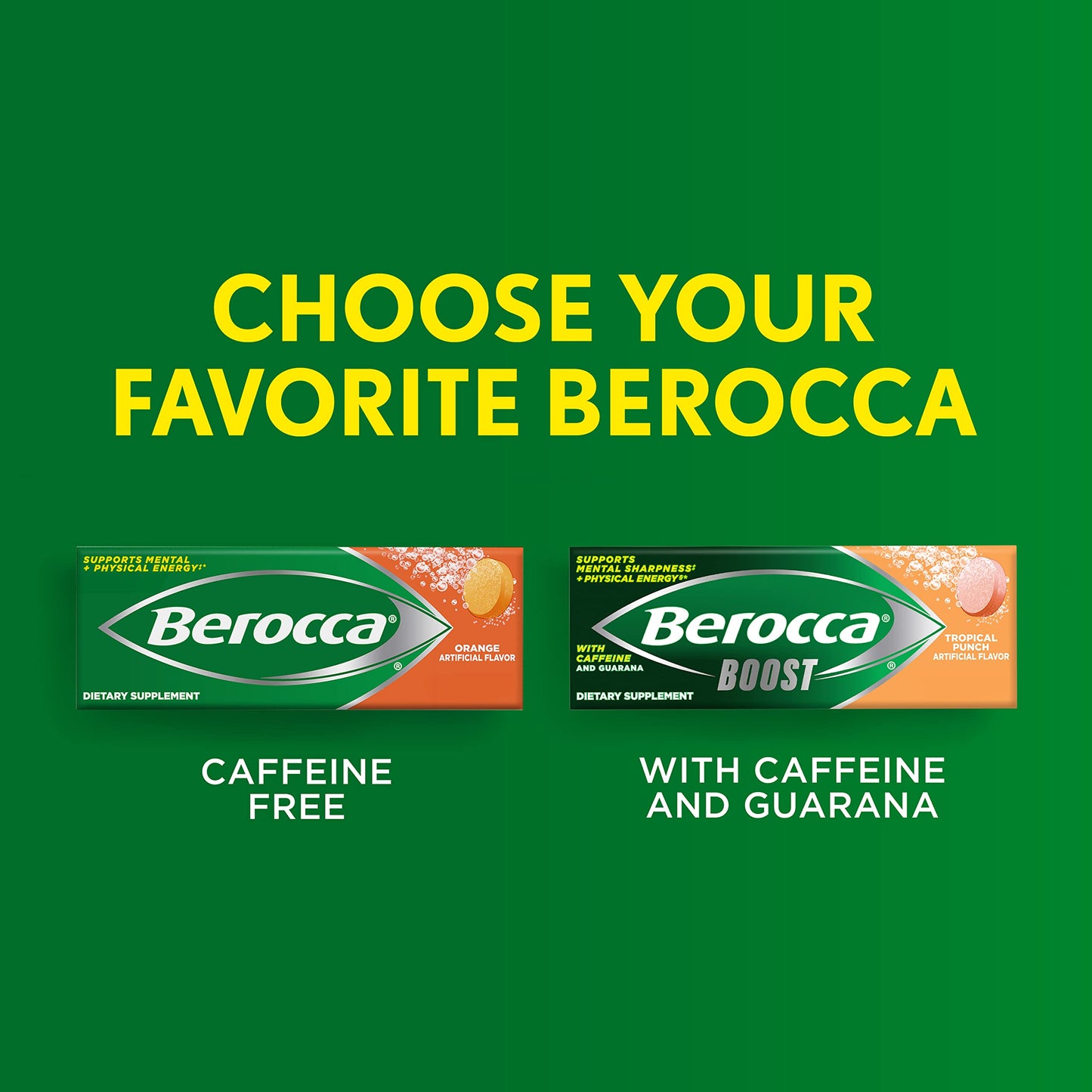 Berocca Orange Effervescent Tablets 20 Count