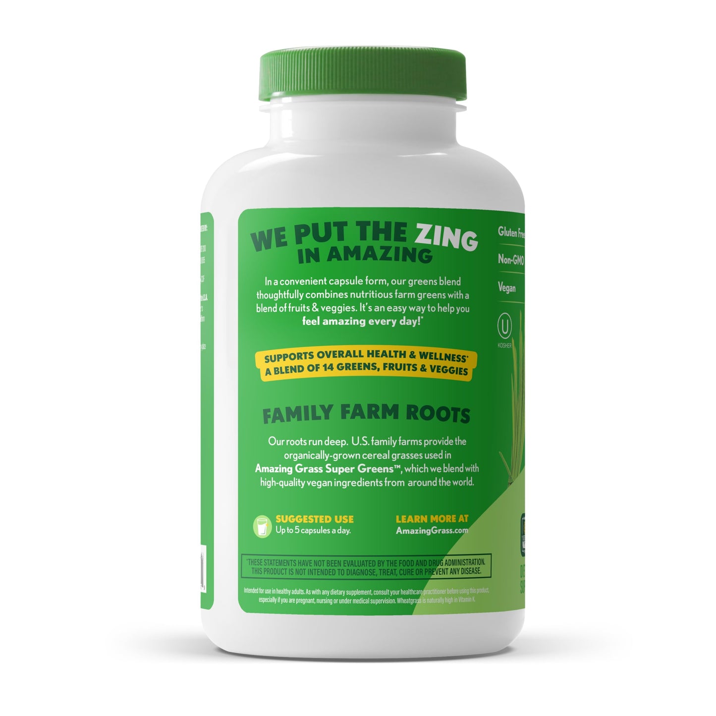 Amazing Grass Super Greens Capsules, 150 Count