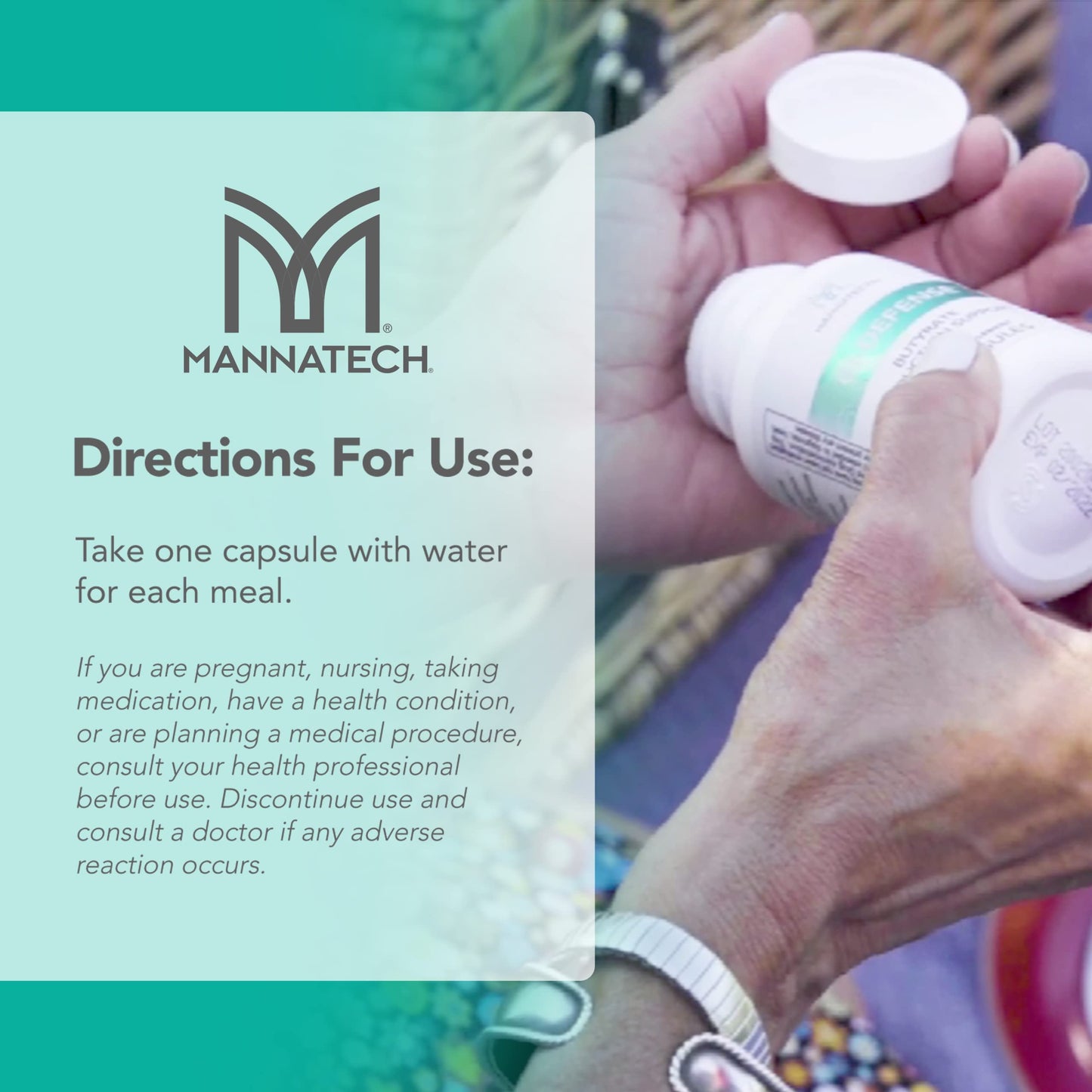 Mannatech GI-Defense® Butyrate Supplement 60 Capsules
